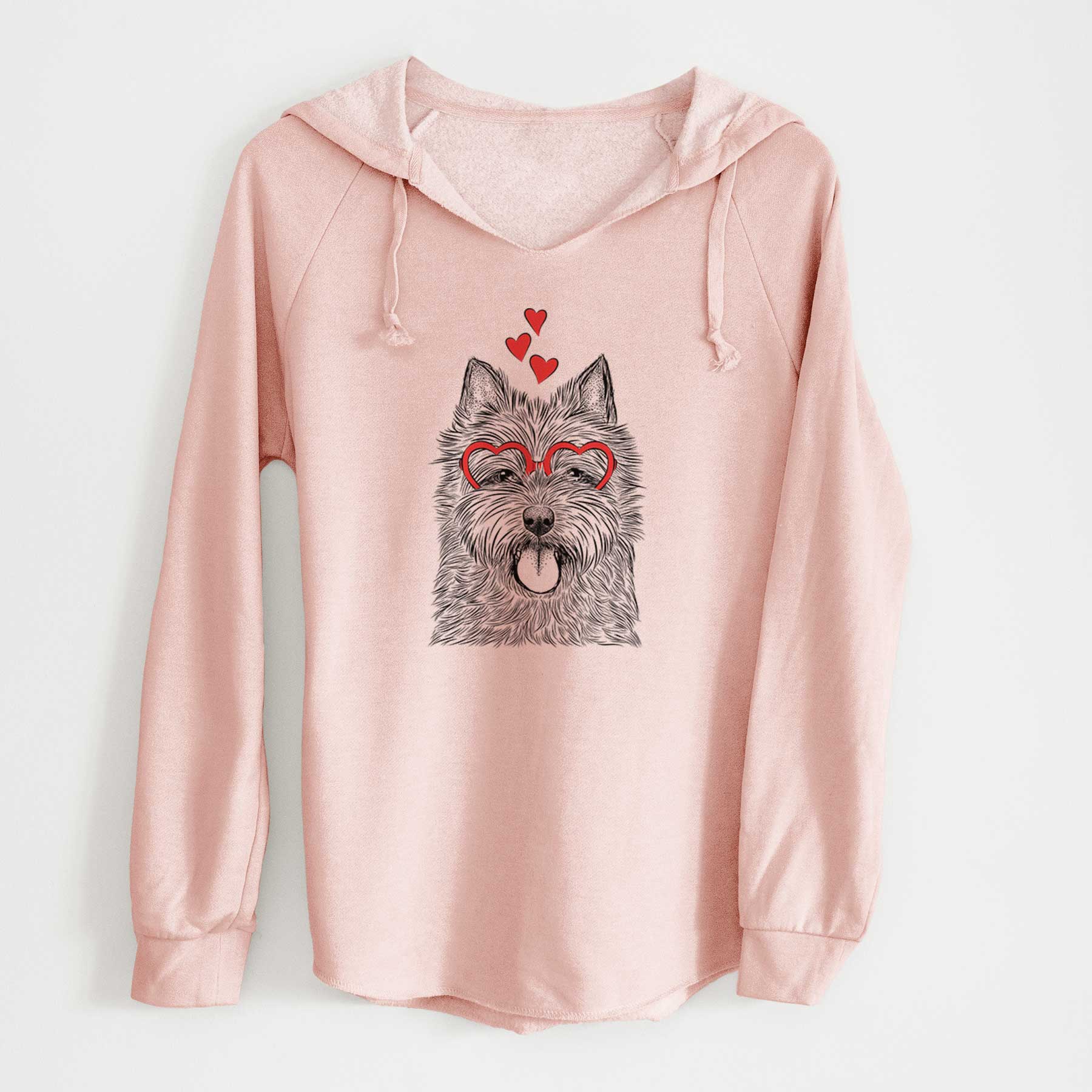 Valentine Alfie the Norwich Terrier - Cali Wave Hooded Sweatshirt