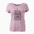 Valentine Alfie the Norwich Terrier - Women's V-neck Shirt