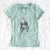 Valentine Aline the Irish Red and White Setter - Women's V-neck Shirt