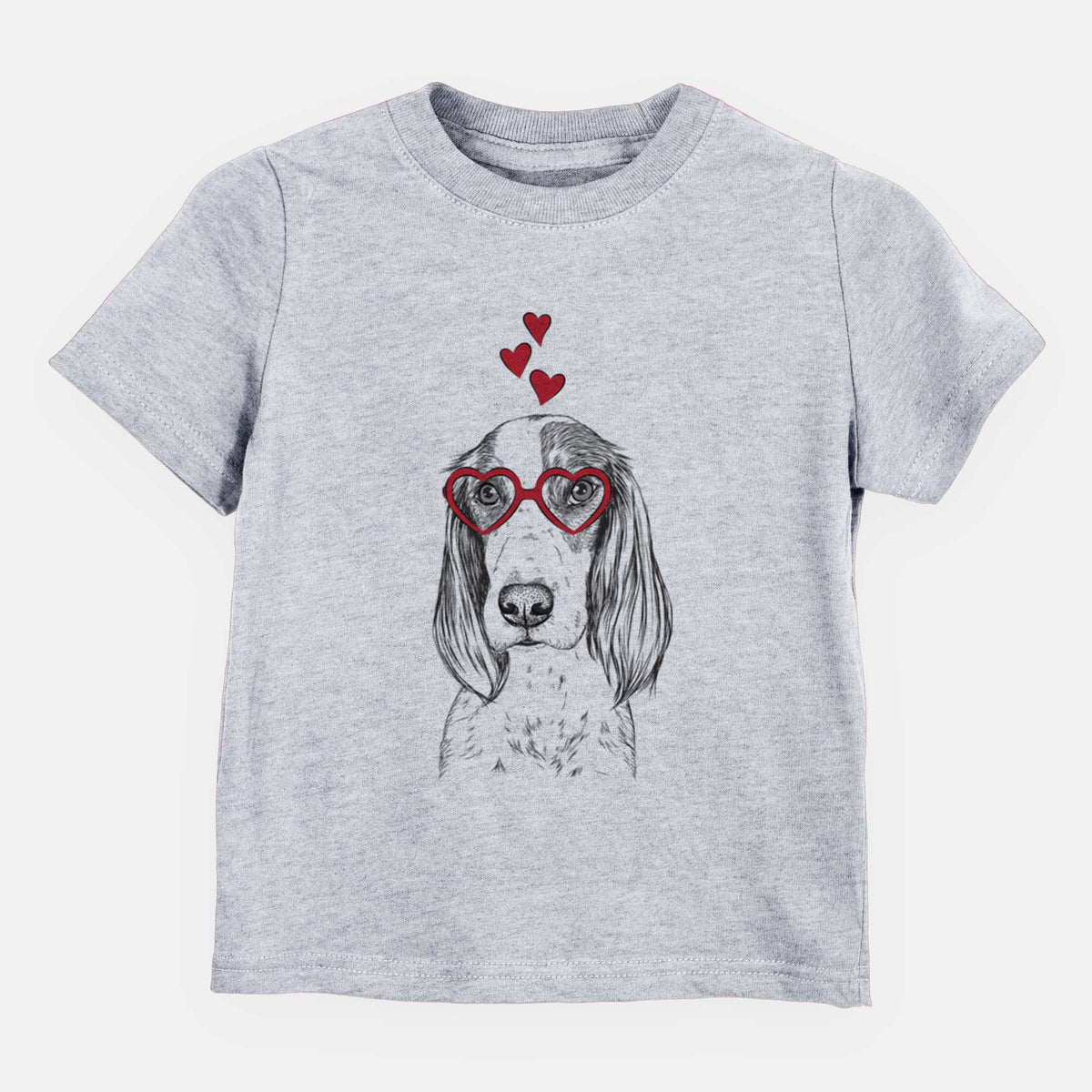 Valentine Aline the Irish Red and White Setter - Kids/Youth/Toddler Shirt