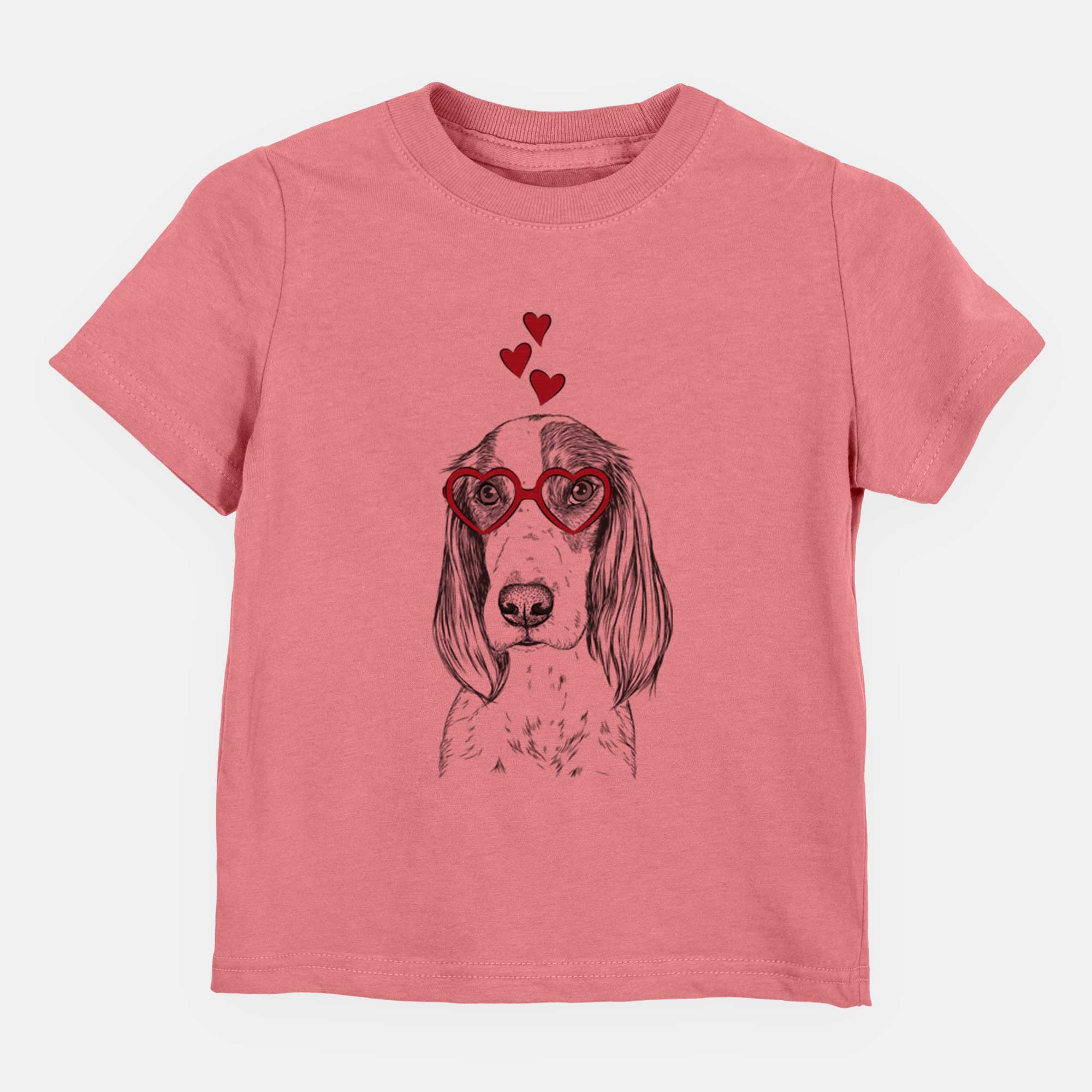 Valentine Aline the Irish Red and White Setter - Kids/Youth/Toddler Shirt