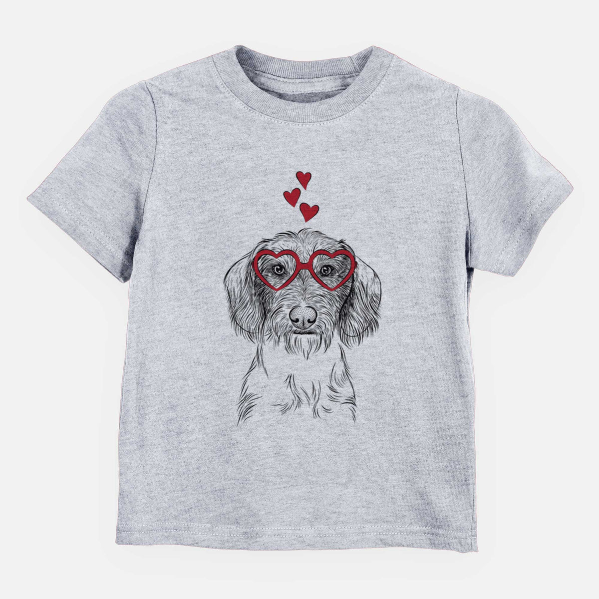 Valentine Almond the Wirehaired Dachshund - Kids/Youth/Toddler Shirt