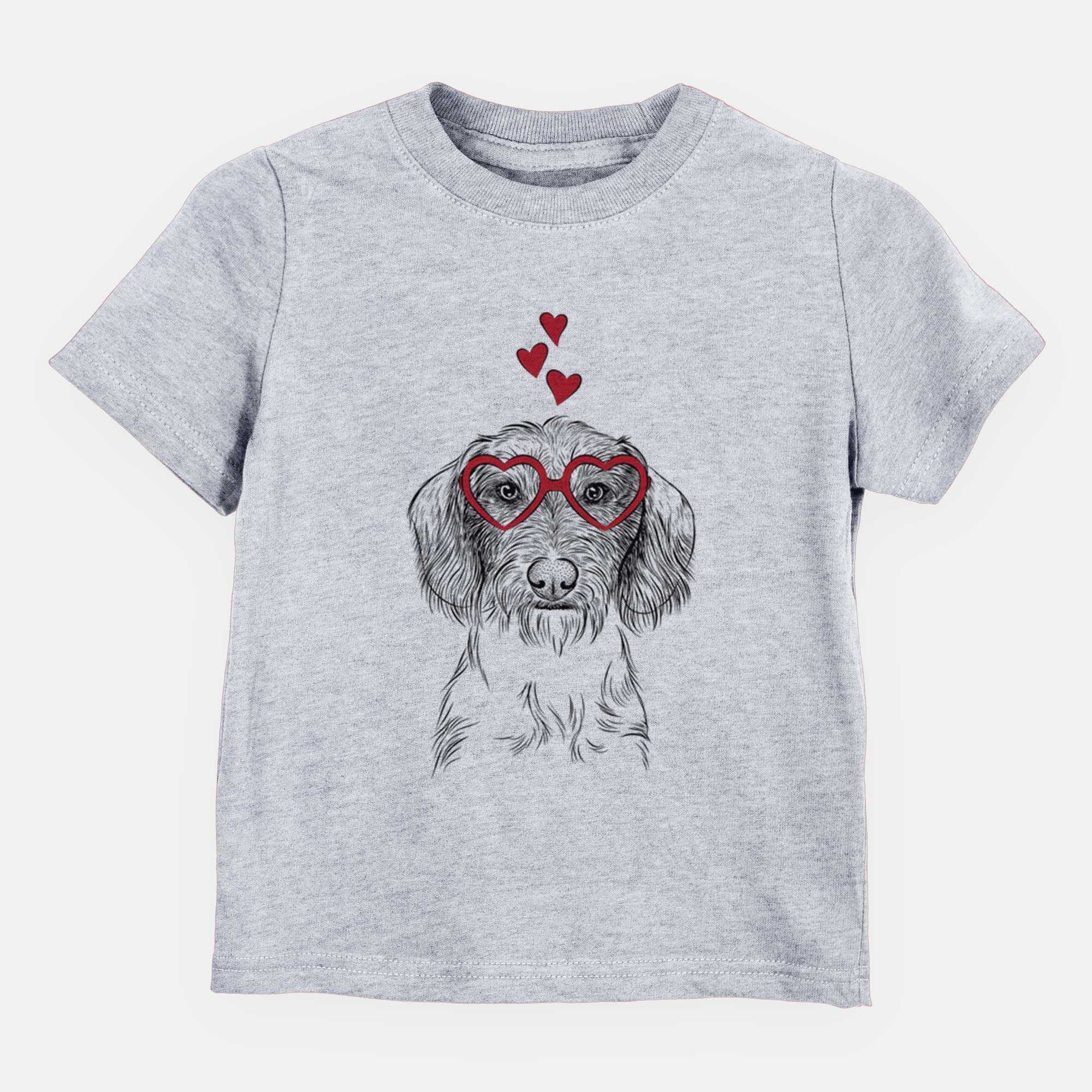 Valentine Almond the Wirehaired Dachshund - Kids/Youth/Toddler Shirt