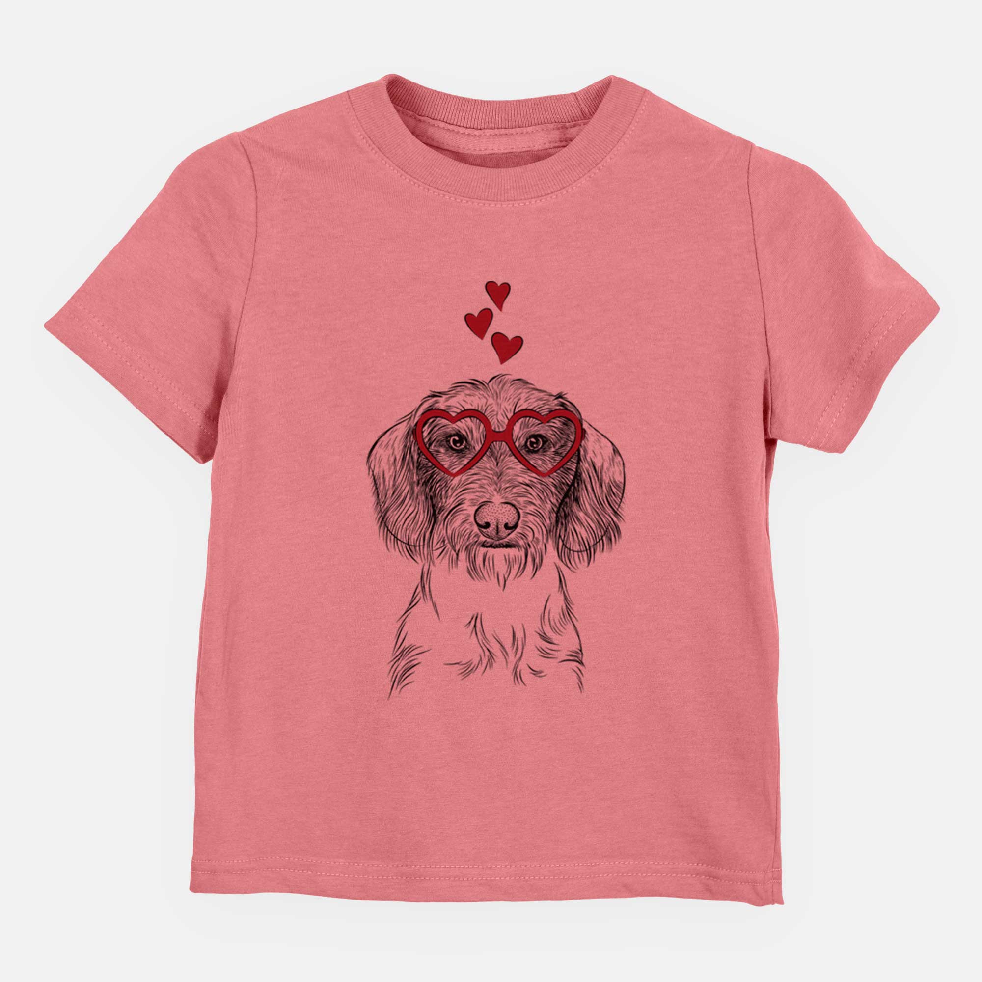 Valentine Almond the Wirehaired Dachshund - Kids/Youth/Toddler Shirt