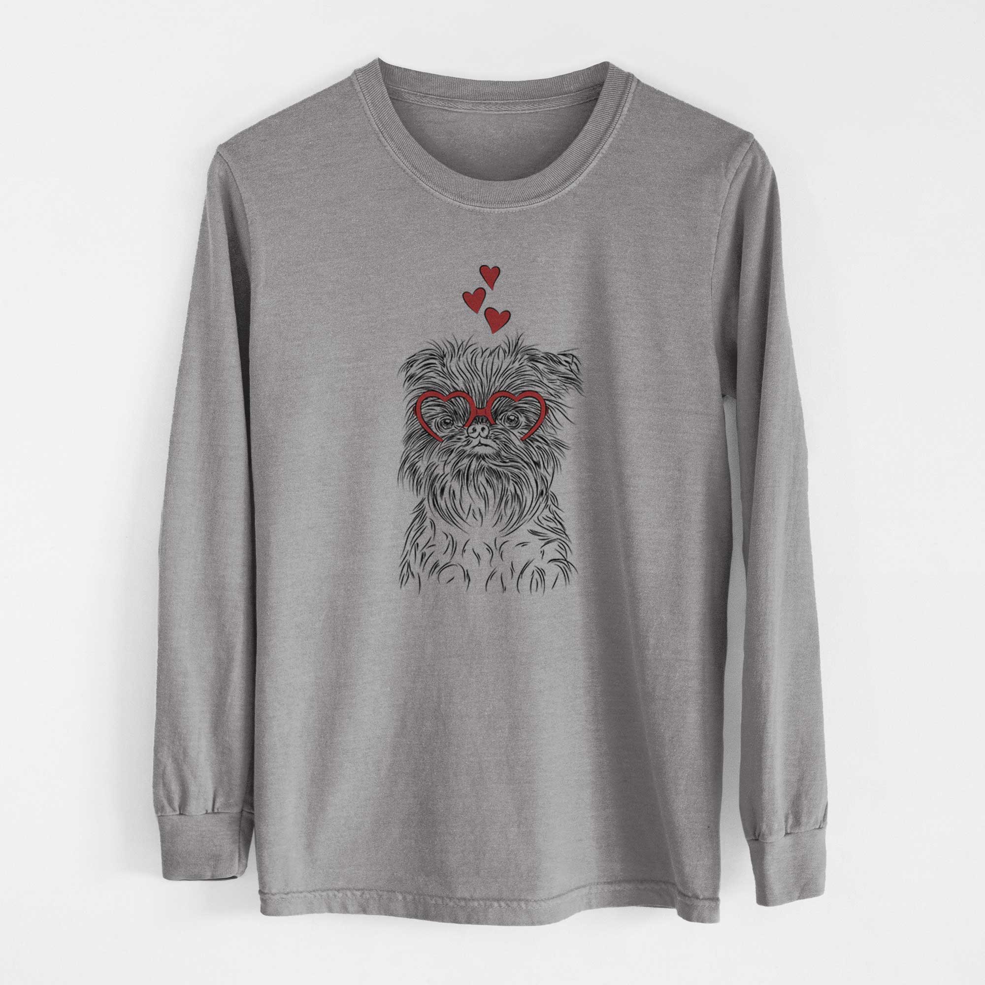 Valentine Alo the Brussels Griffon - Heavyweight 100% Cotton Long Sleeve