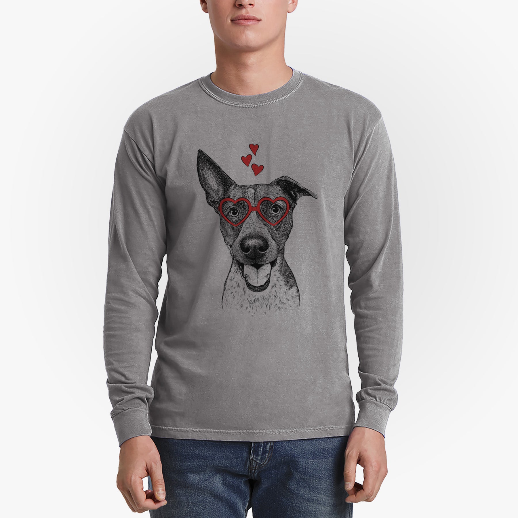 Valentine Amigo the Heeler Mix - Heavyweight 100% Cotton Long Sleeve