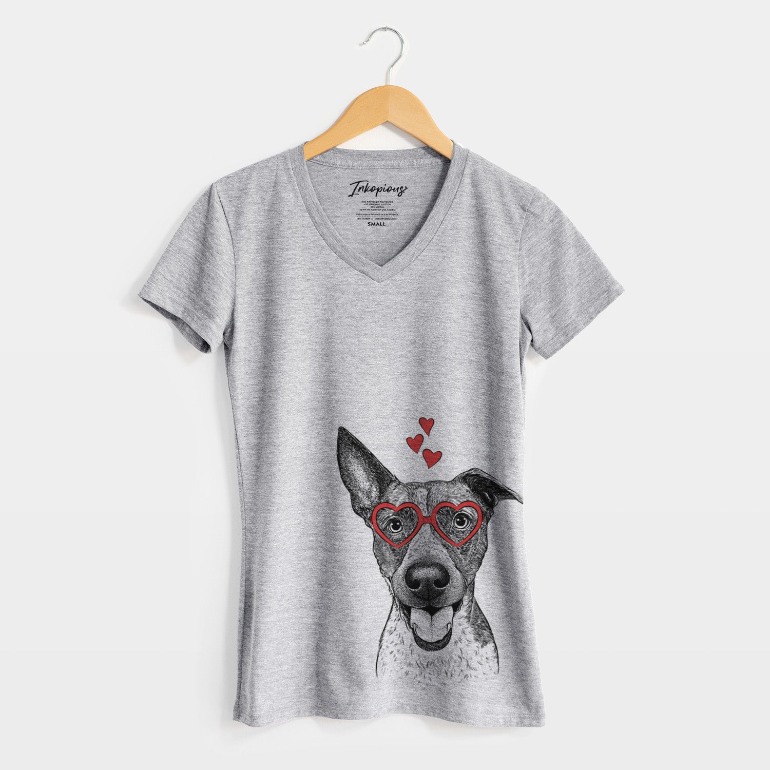 Valentine Amigo the Heeler Mix - Women's Perfect V-neck Shirt