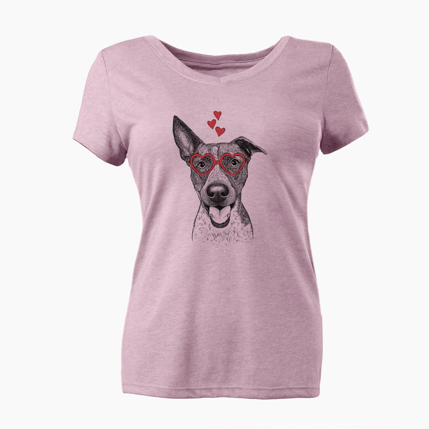 Valentine Amigo the Heeler Mix - Women's Perfect V-neck Shirt