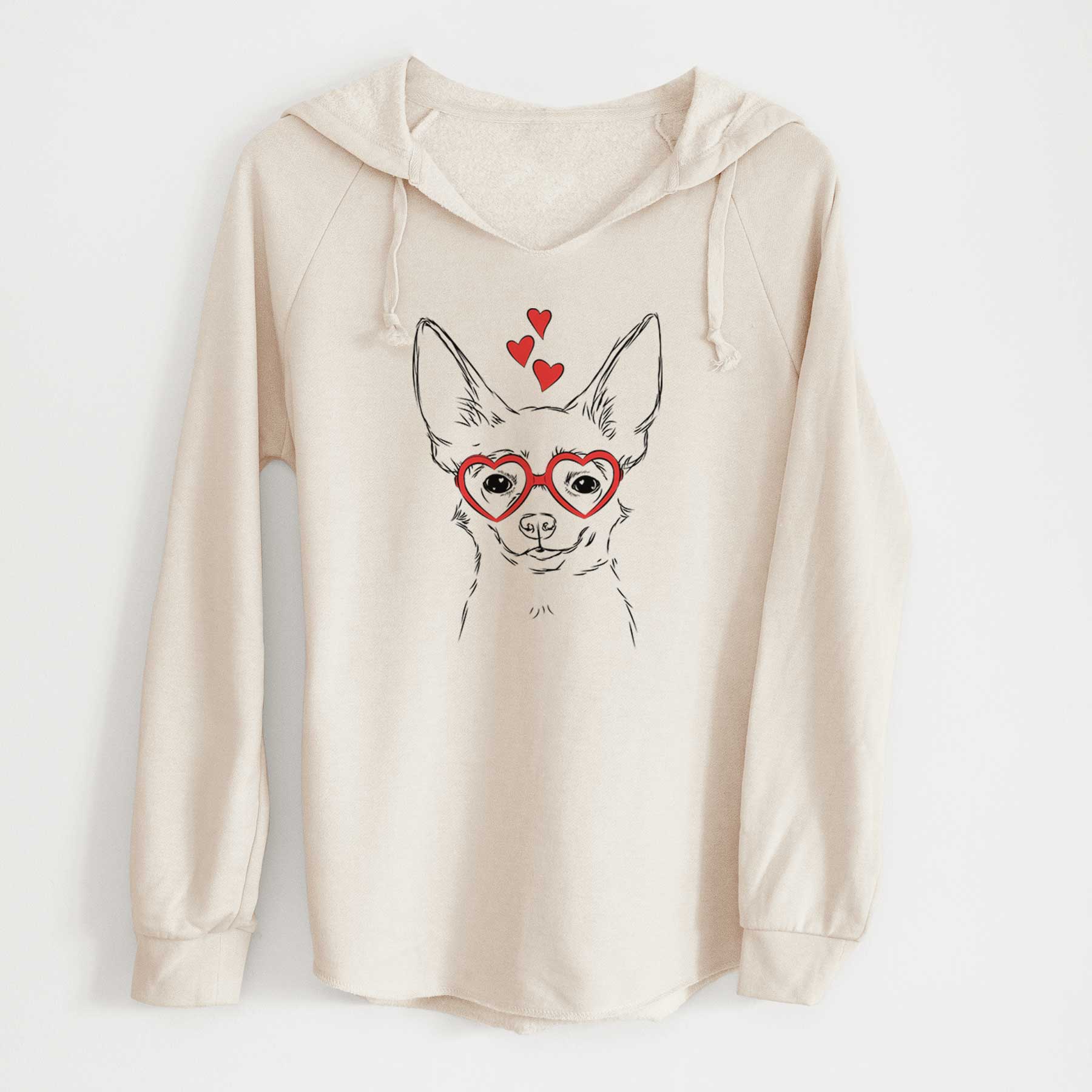 Valentine Amos the Chihuahua - Cali Wave Hooded Sweatshirt