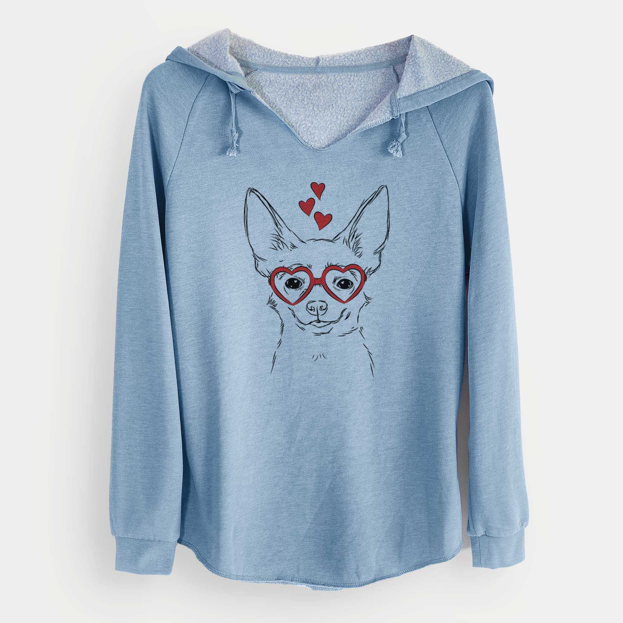 Valentine Amos the Chihuahua - Cali Wave Hooded Sweatshirt