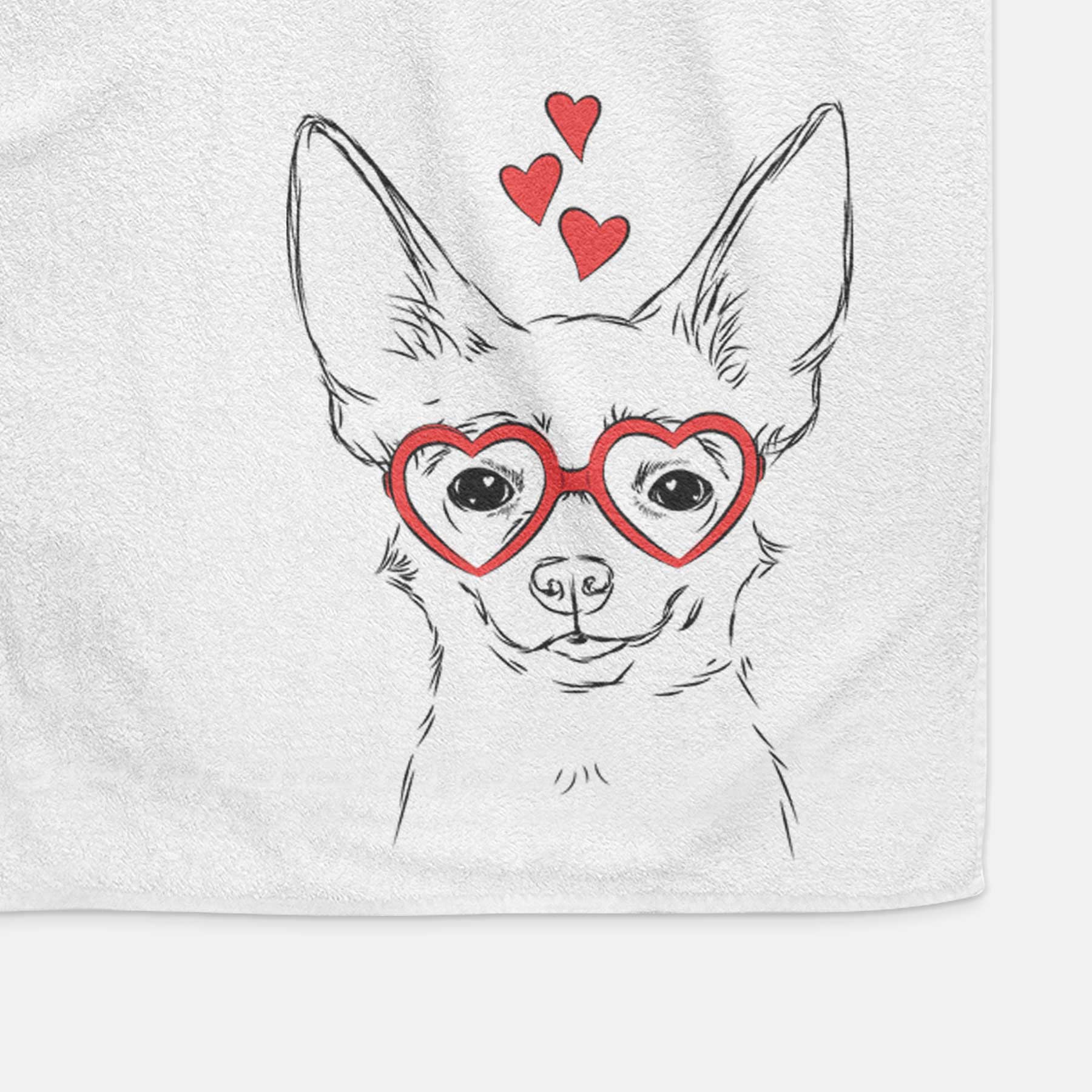 Amos the Chihuahua Decorative Hand Towel