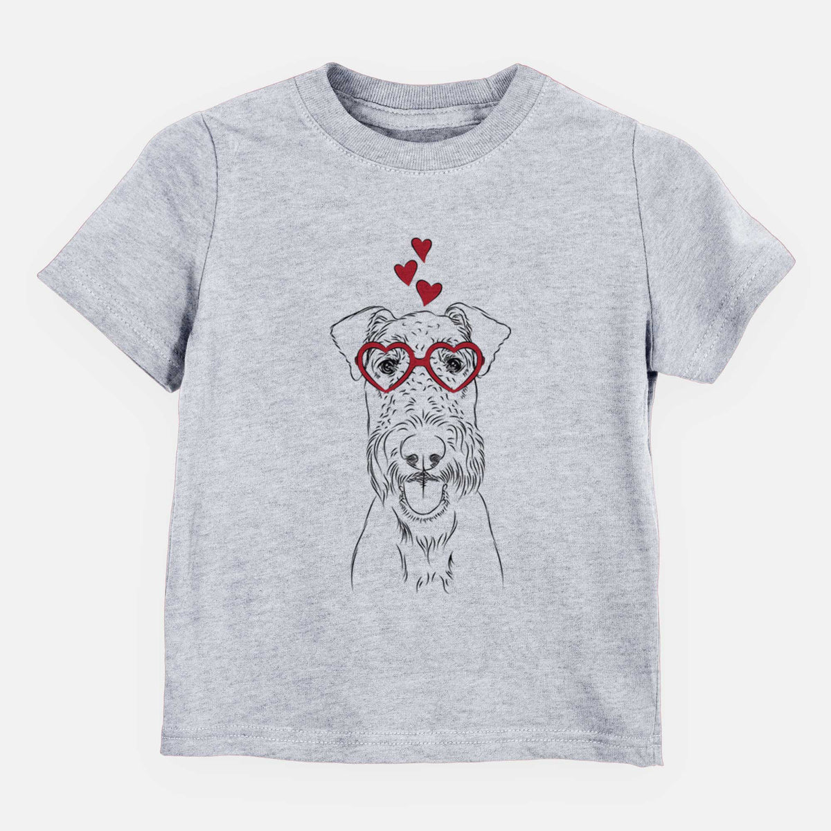 Valentine Andy the Airedale Terrier - Kids/Youth/Toddler Shirt