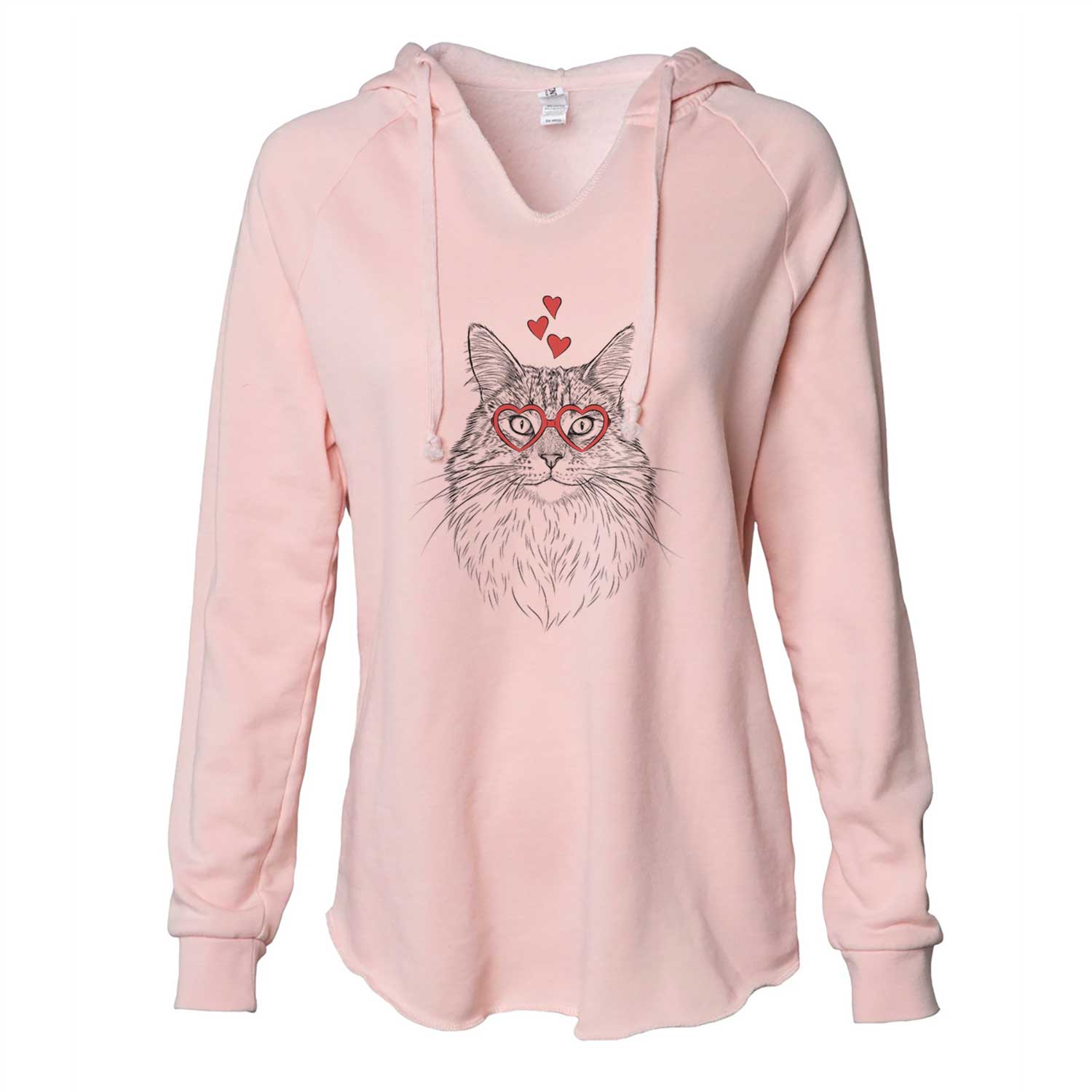 Valentine Angel the Maine Coon Cat - Cali Wave Hooded Sweatshirt