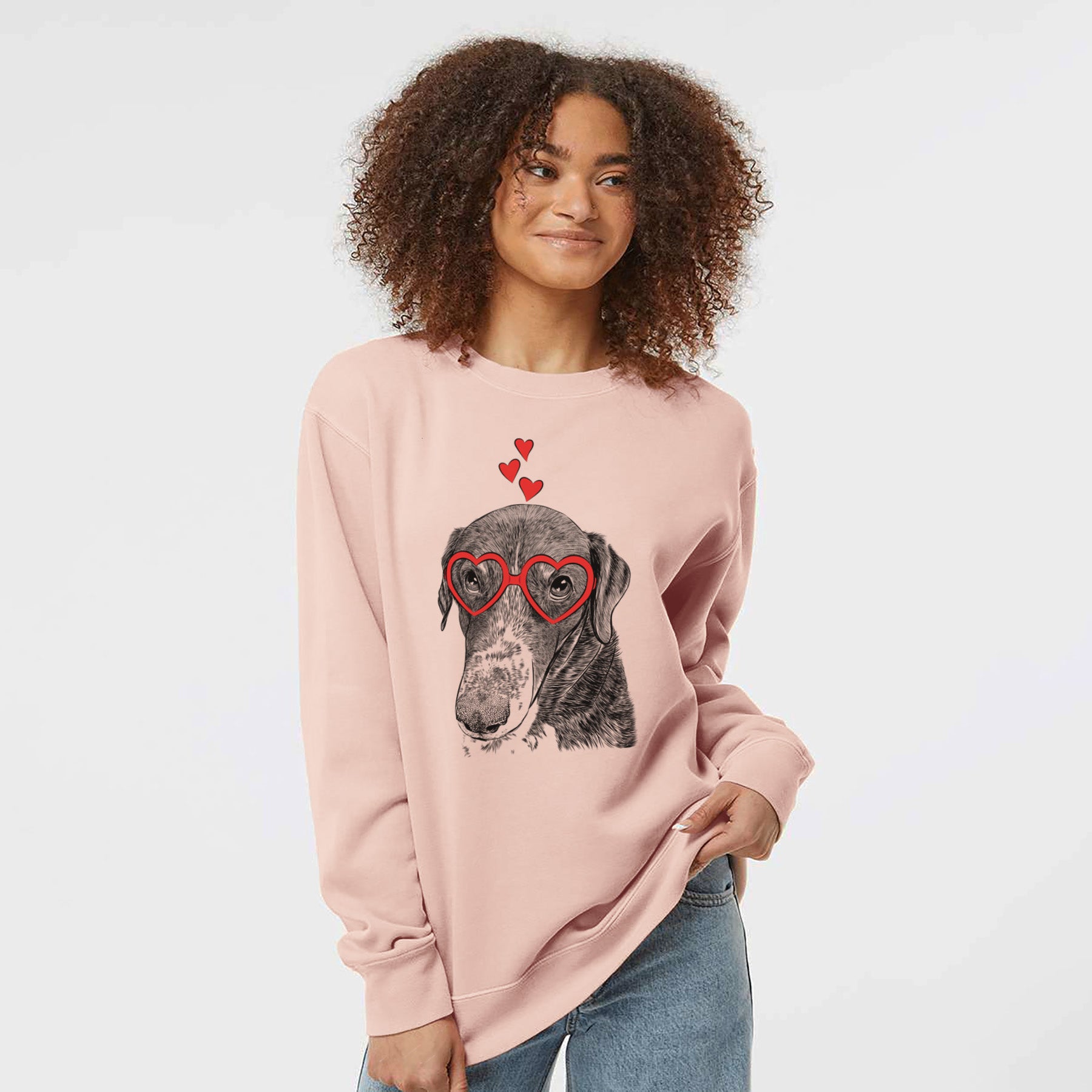 Valentine Angel Orion the Mixed Breed - Unisex Pigment Dyed Crew Sweatshirt