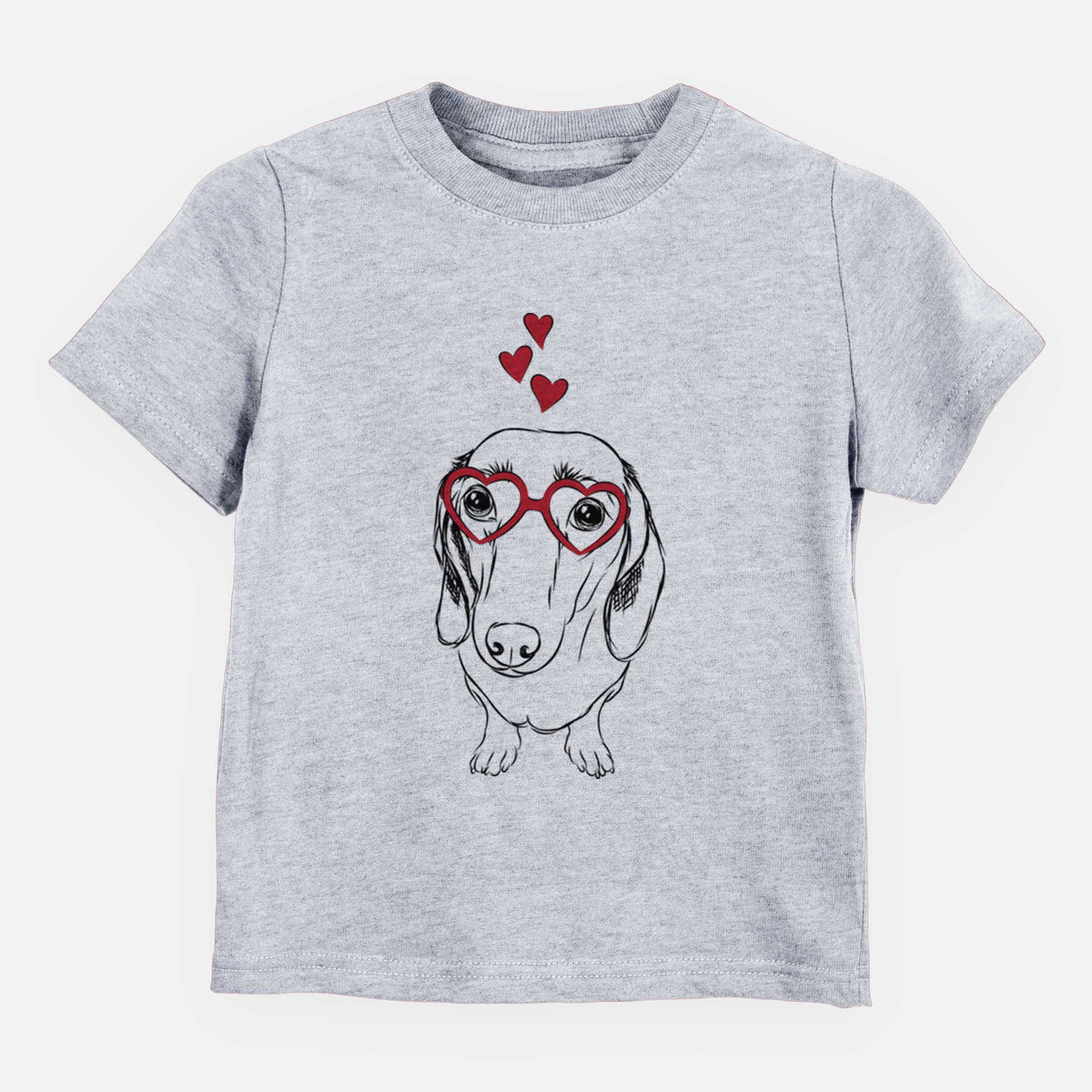 Valentine Annabelle the Dachshund - Kids/Youth/Toddler Shirt