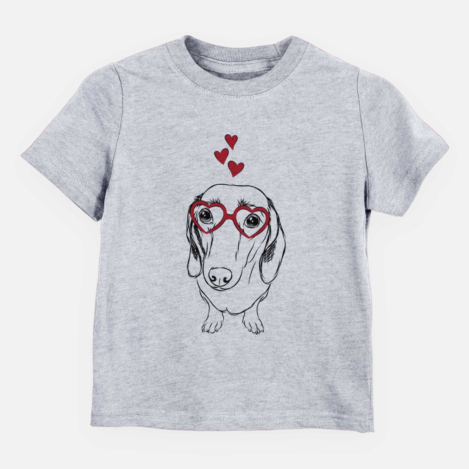 Valentine Annabelle the Dachshund - Kids/Youth/Toddler Shirt