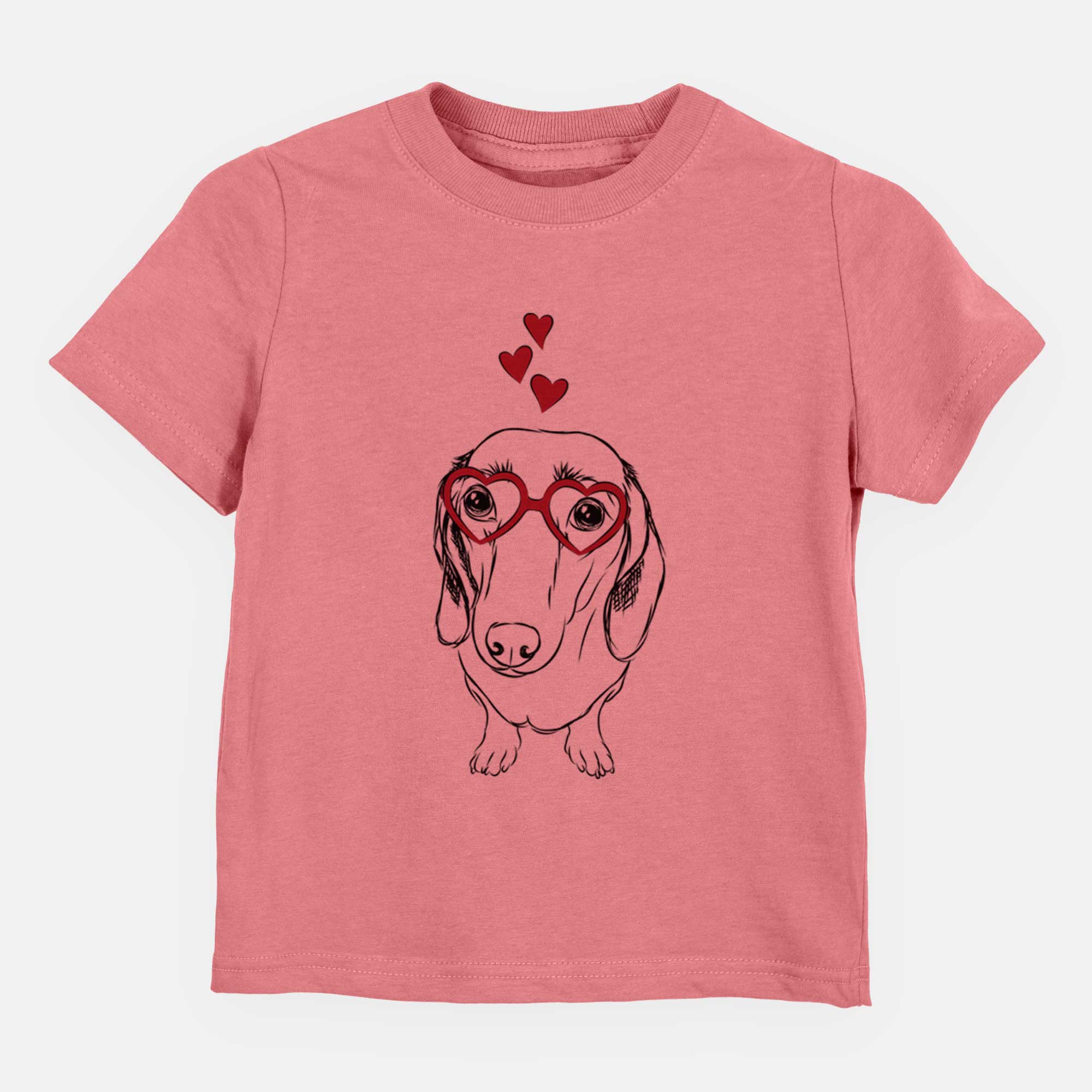 Valentine Annabelle the Dachshund - Kids/Youth/Toddler Shirt