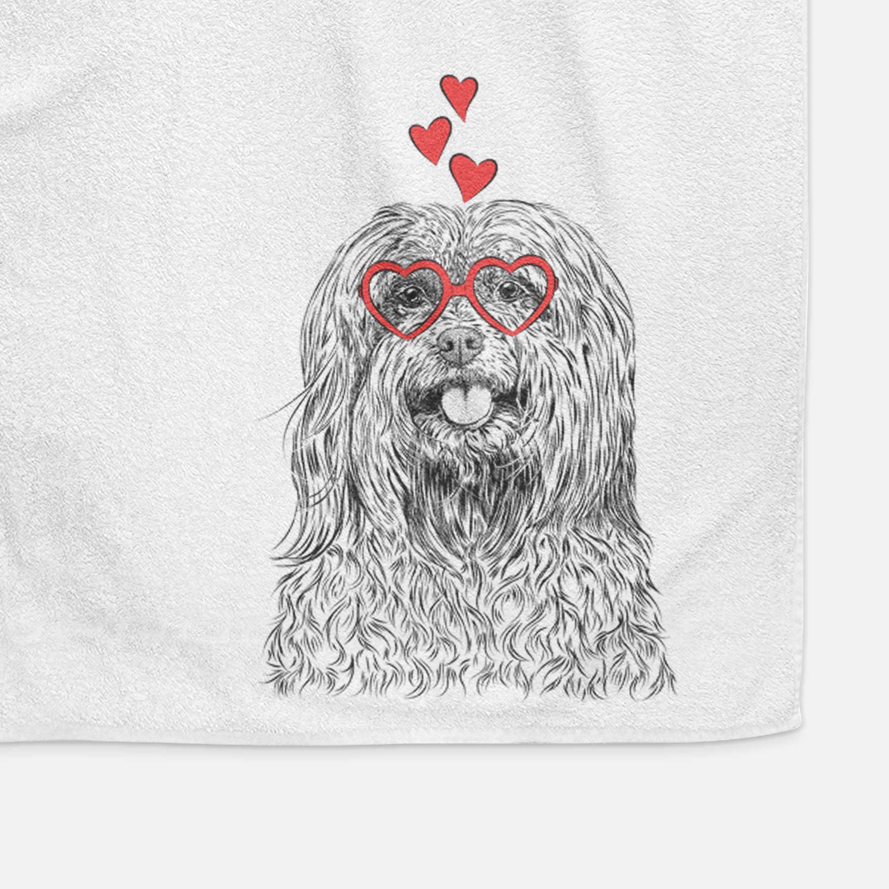 Annie the Mixed Breed Decorative Hand Towel