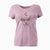 Valentine Annie Belle the Pitbull Mix - Women's V-neck Shirt