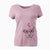 Valentine Annie Belle the Pitbull Mix - Women's V-neck Shirt