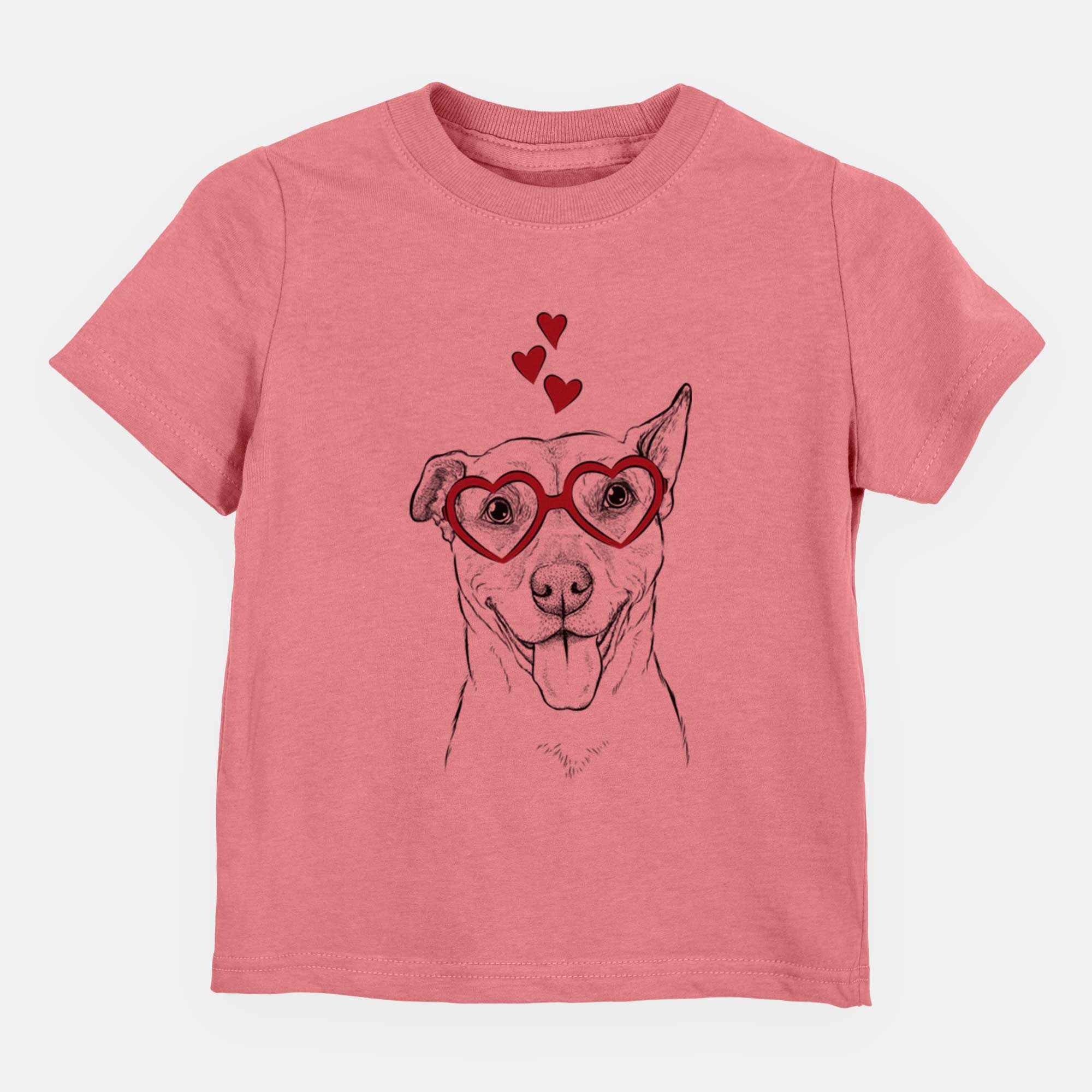 Valentine Annie Belle the Pitbull Mix - Kids/Youth/Toddler Shirt