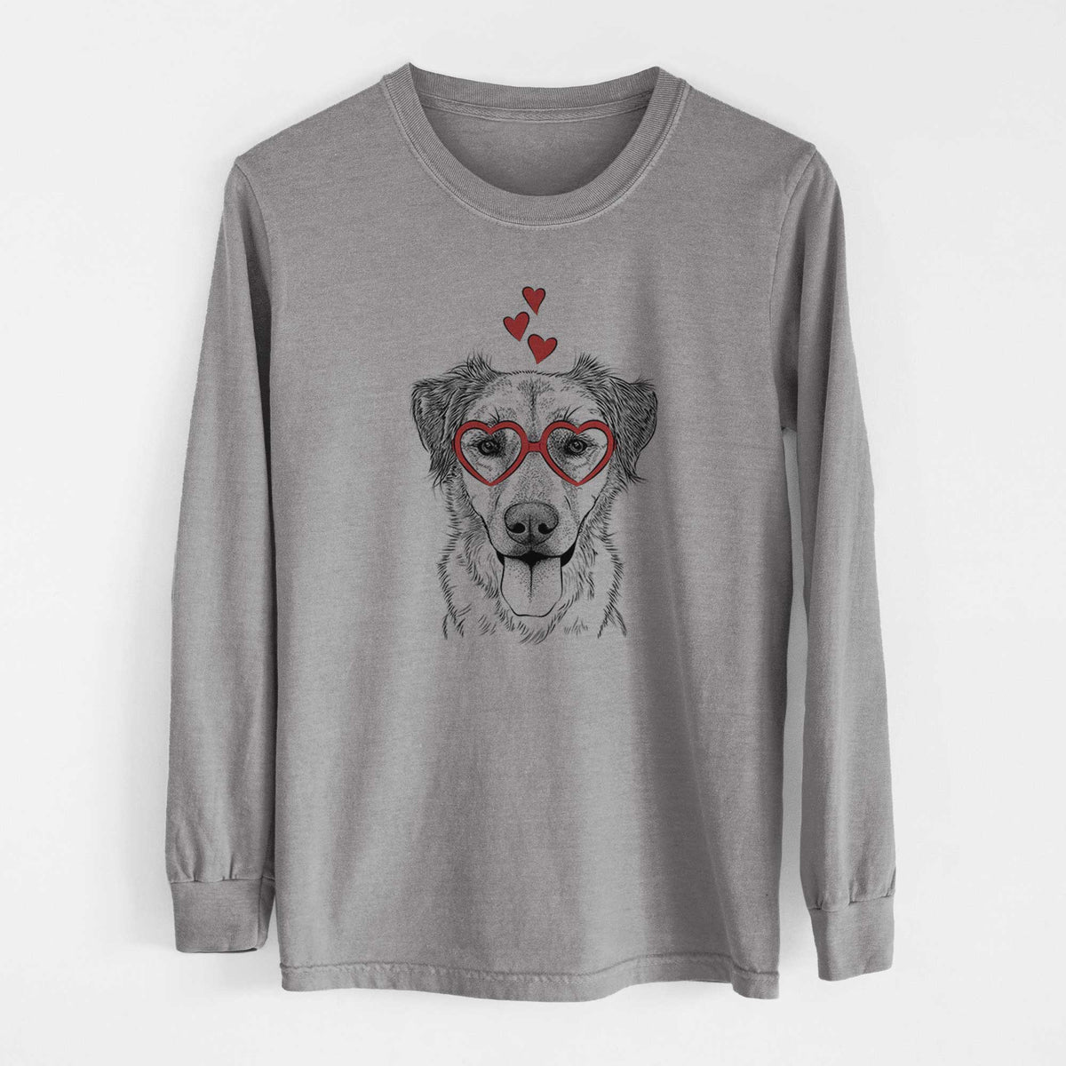 Valentine Apollo the Mixed Breed - Heavyweight 100% Cotton Long Sleeve