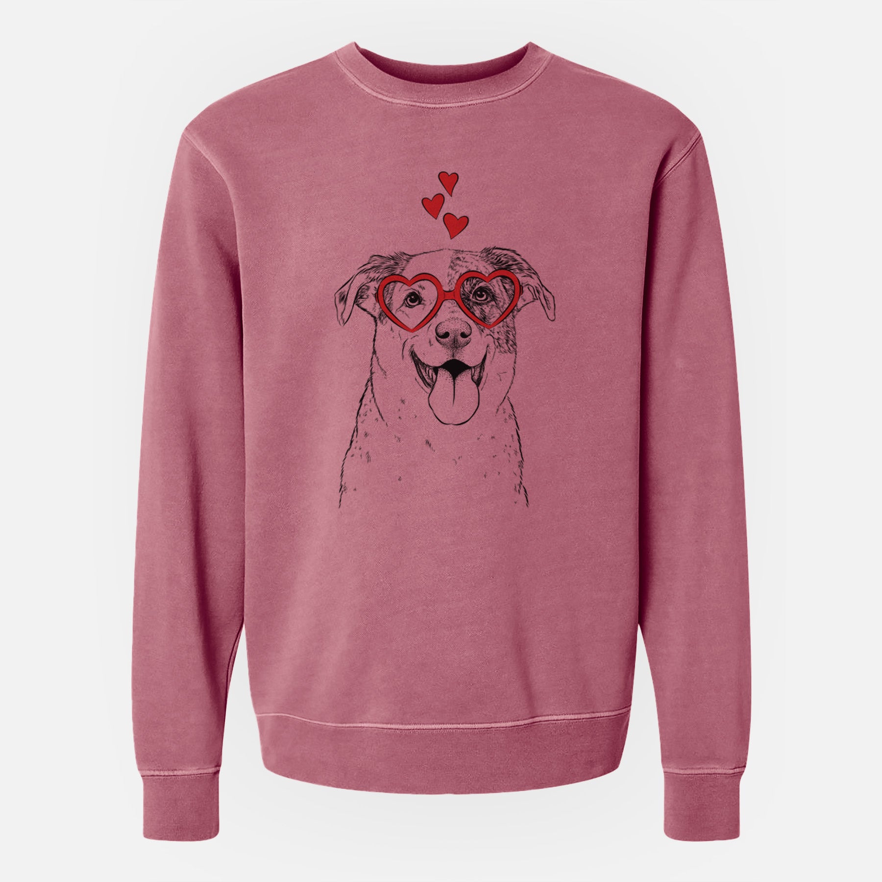 Valentine Archer the Shepherd Mix - Unisex Pigment Dyed Crew Sweatshirt