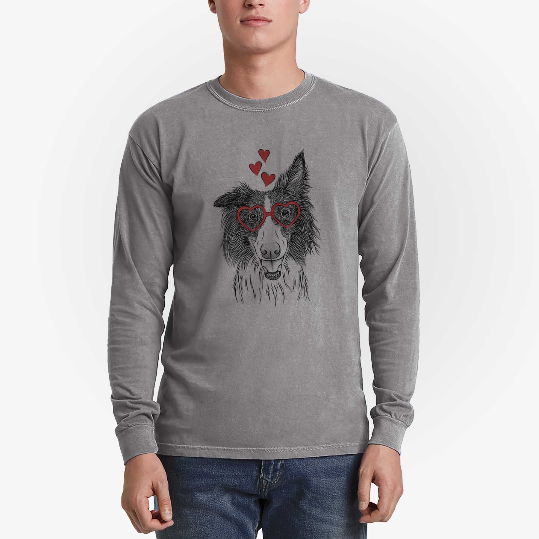 Valentine Archie the Silken Windhound - Heavyweight 100% Cotton Long Sleeve