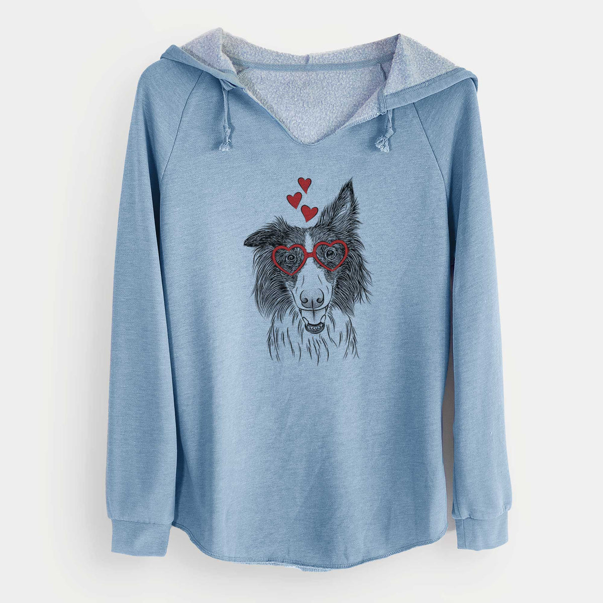 Valentine Archie the Silken Windhound - Cali Wave Hooded Sweatshirt