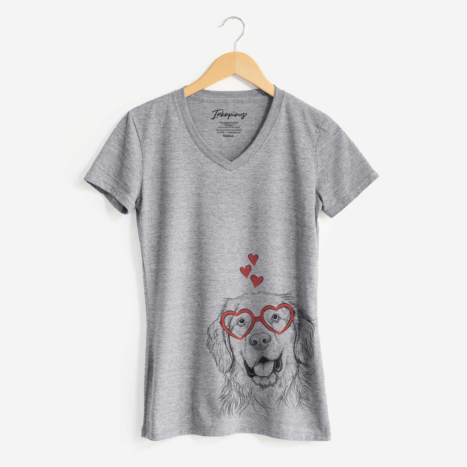 Valentine Archie Benjamin the Mixed Breed - Women's V-neck Shirt