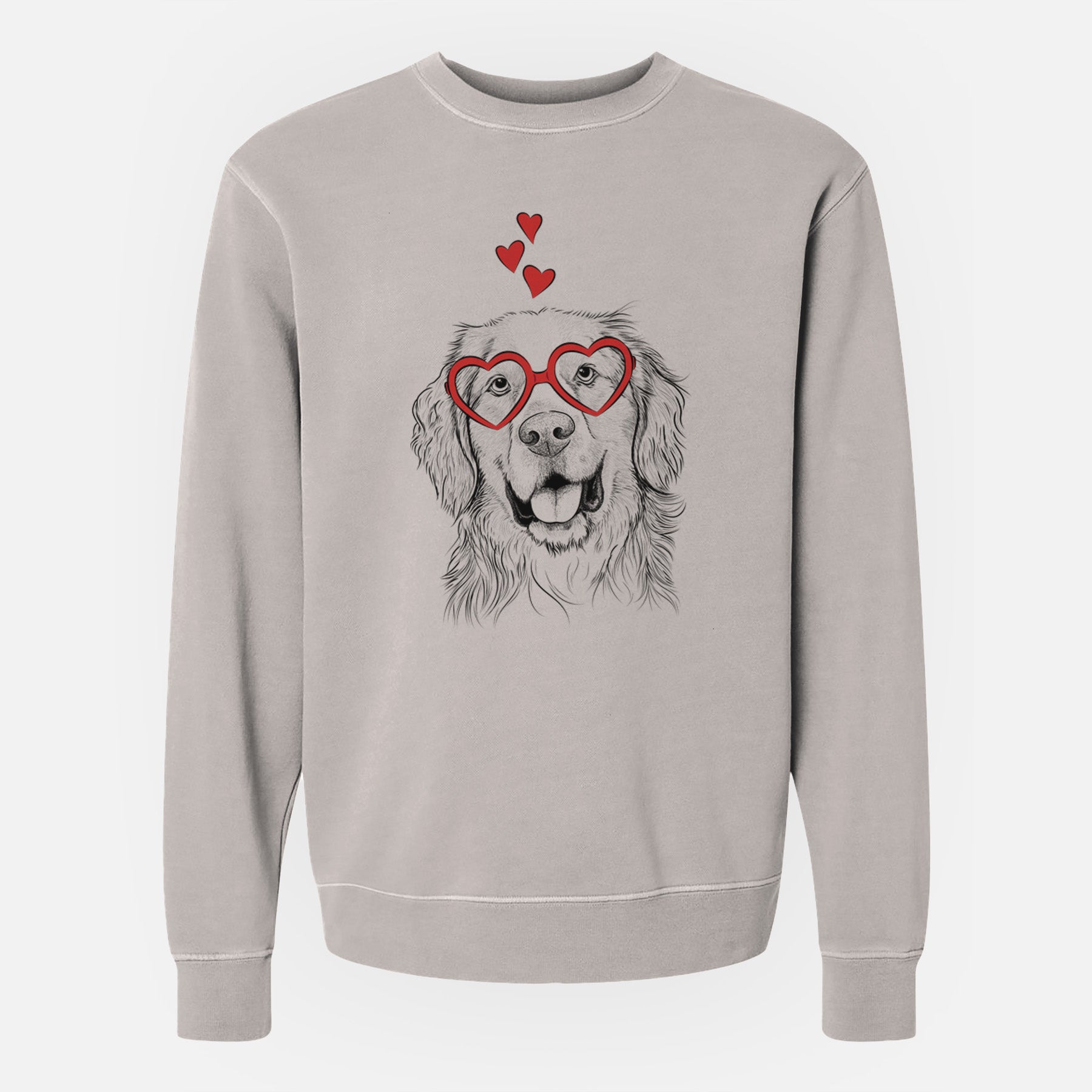 Valentine Archie Benjamin the Mixed Breed - Unisex Pigment Dyed Crew Sweatshirt