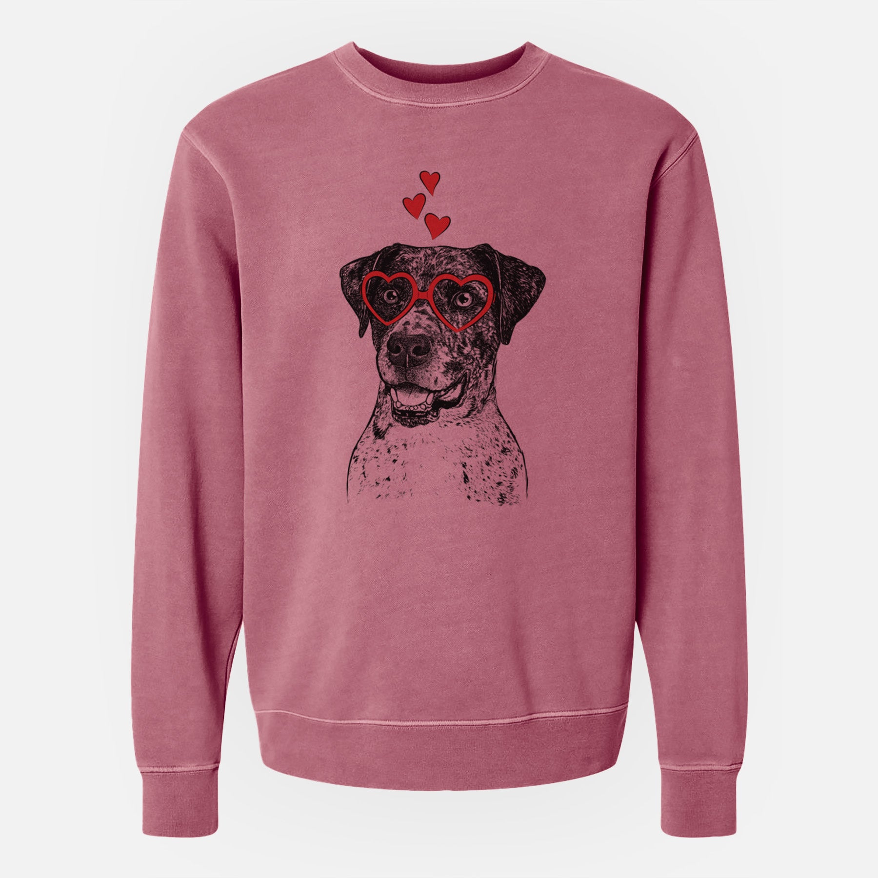 Valentine Argos the Catahoula - Unisex Pigment Dyed Crew Sweatshirt