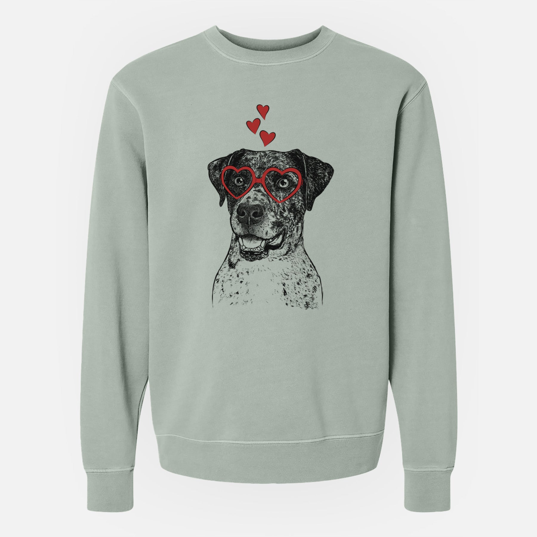 Valentine Argos the Catahoula - Unisex Pigment Dyed Crew Sweatshirt