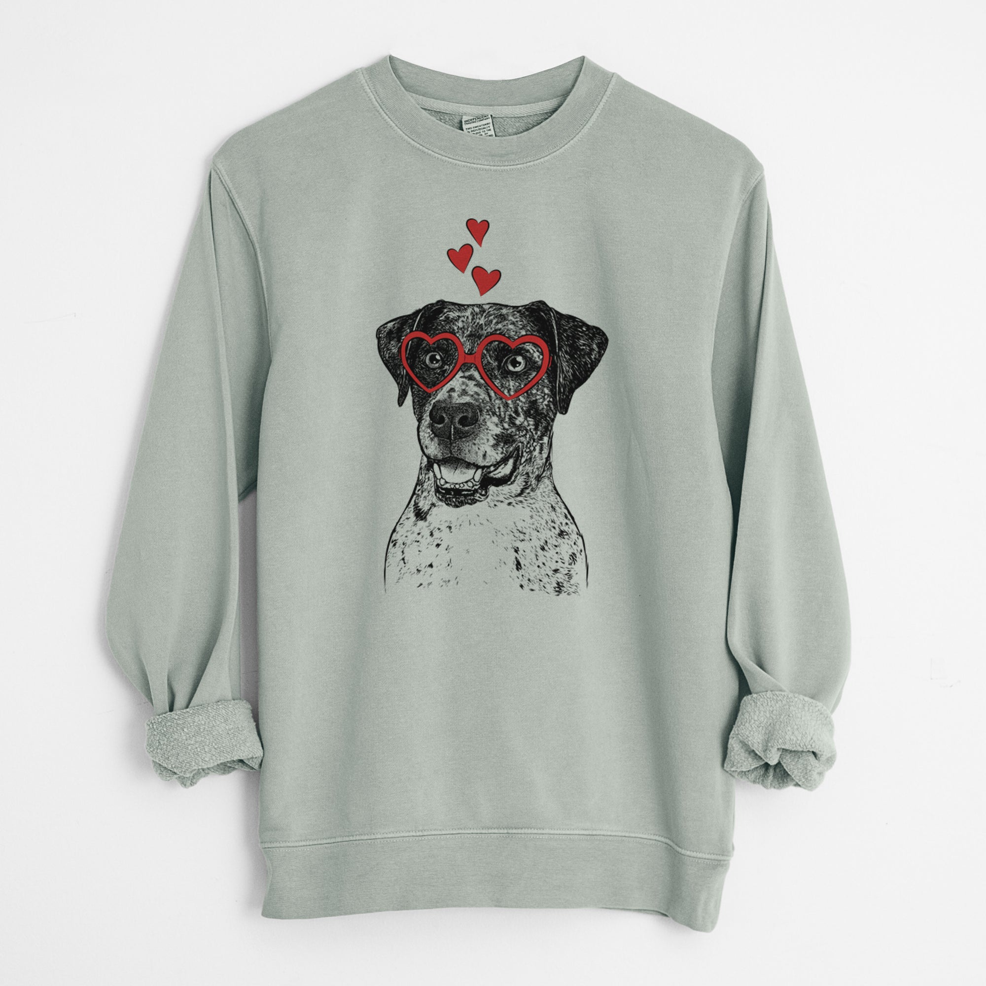 Valentine Argos the Catahoula - Unisex Pigment Dyed Crew Sweatshirt