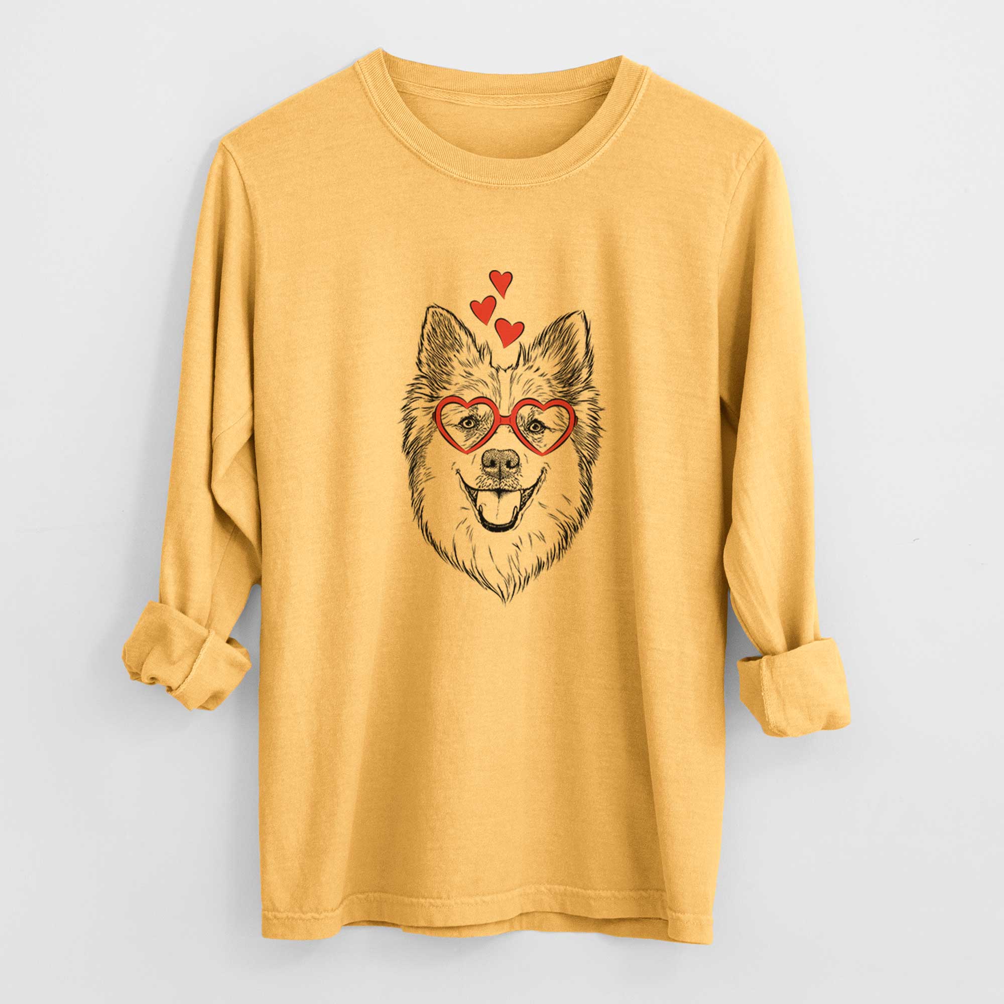 Valentine Ari the Icelandic Sheepdog - Heavyweight 100% Cotton Long Sleeve