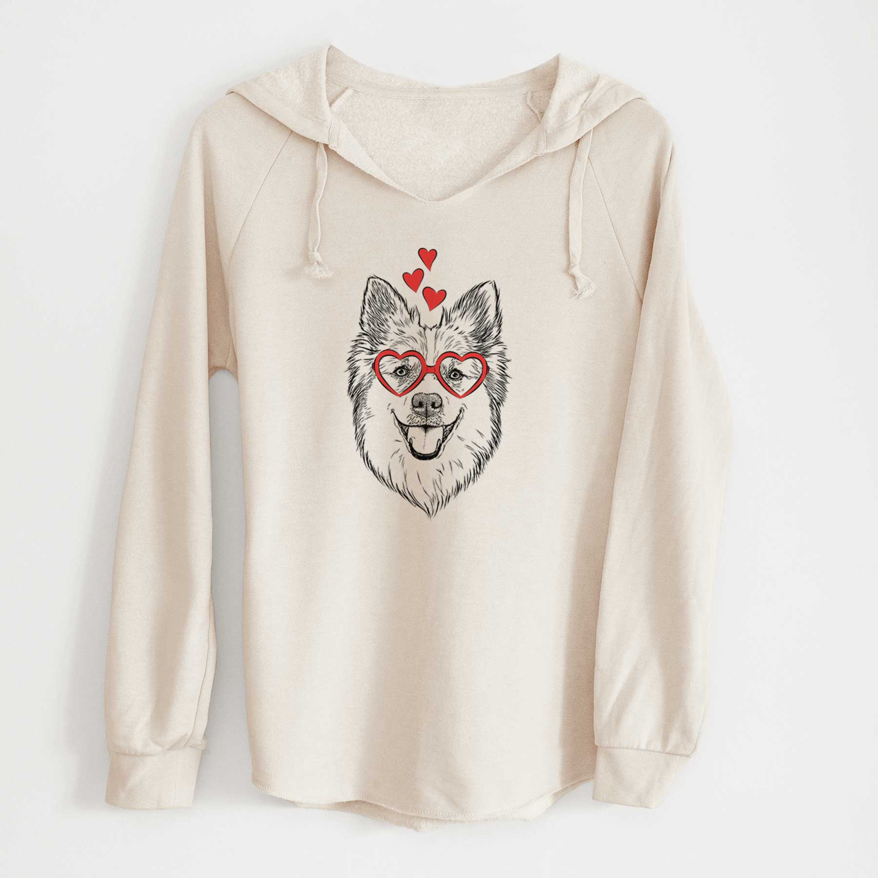 Valentine Ari the Icelandic Sheepdog - Cali Wave Hooded Sweatshirt