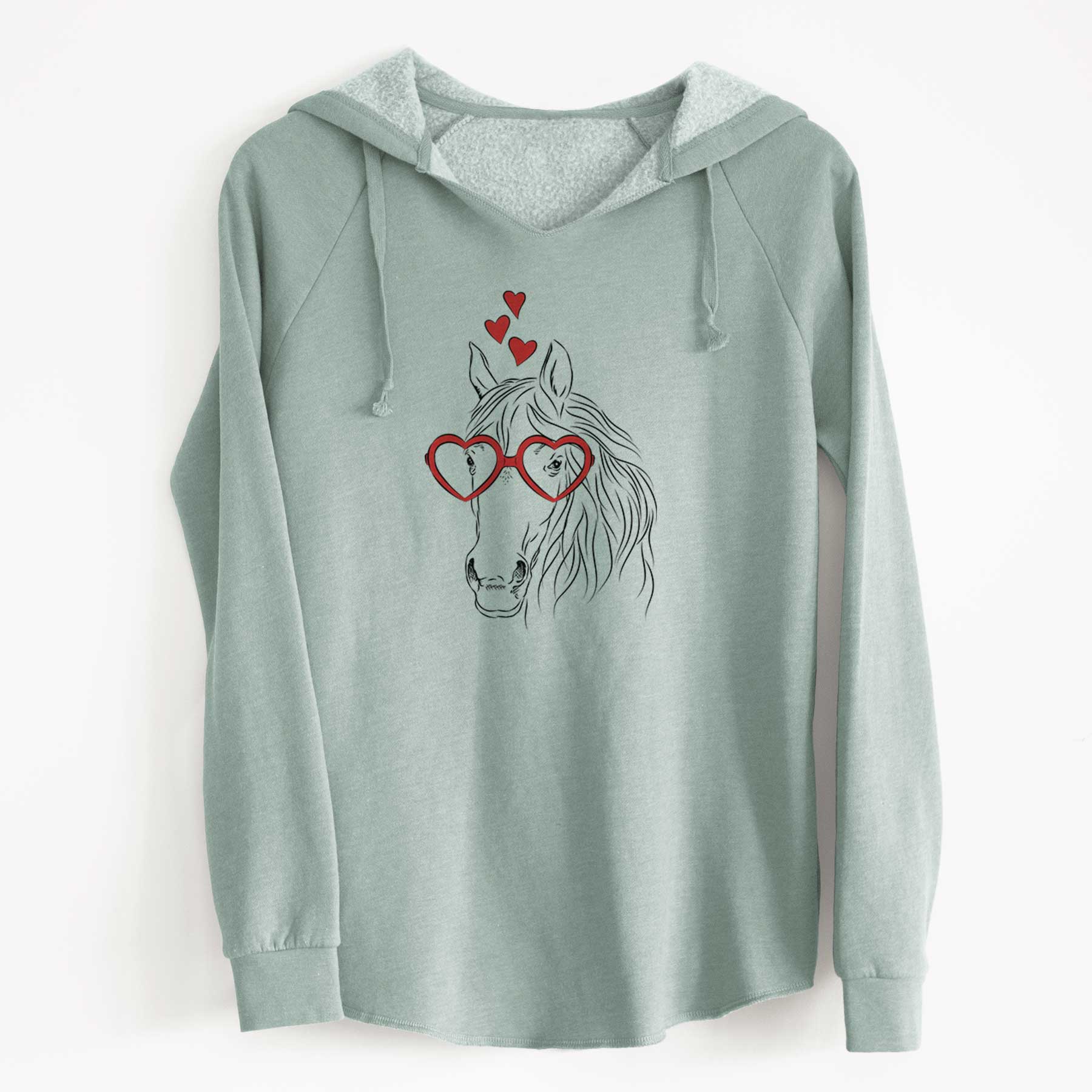 Valentine Aria the Horse - Cali Wave Hooded Sweatshirt