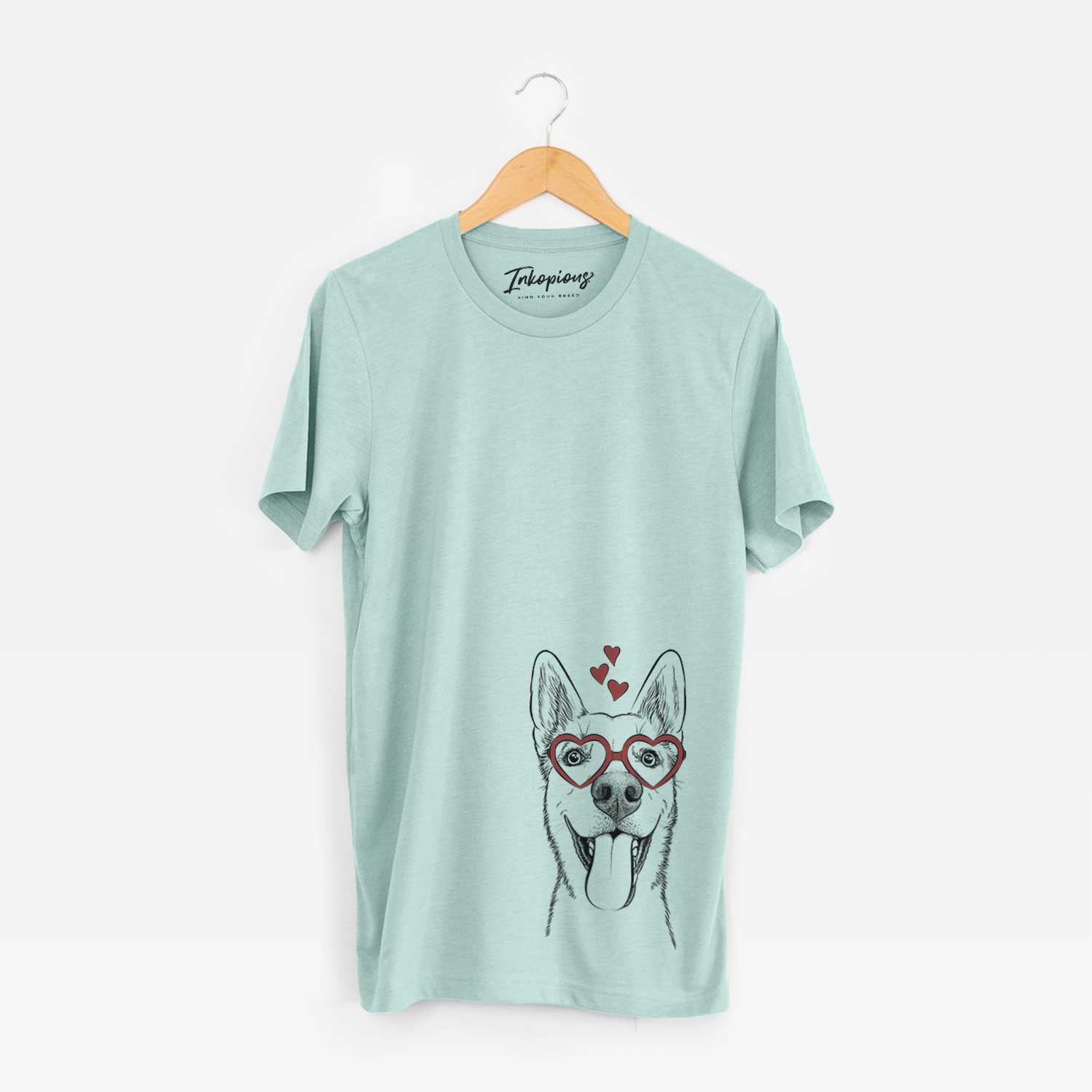 Valentine Arlo the Husky Shepherd Mix - Unisex Crewneck