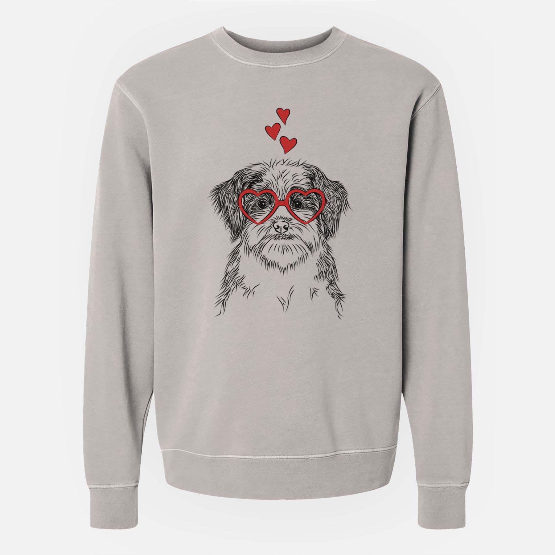 Valentine Asa the Havanese - Unisex Pigment Dyed Crew Sweatshirt