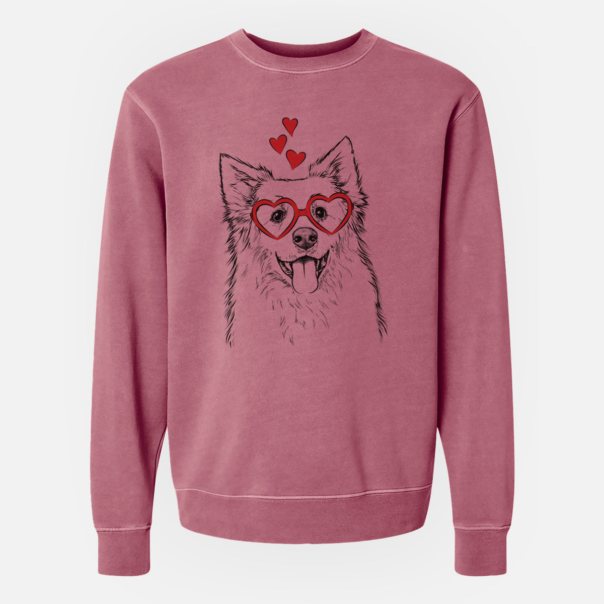 Valentine Aspenita the Mixed Breed - Unisex Pigment Dyed Crew Sweatshirt