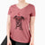 Valentine Athena the Merle Great Dane - Women's V-neck Shirt