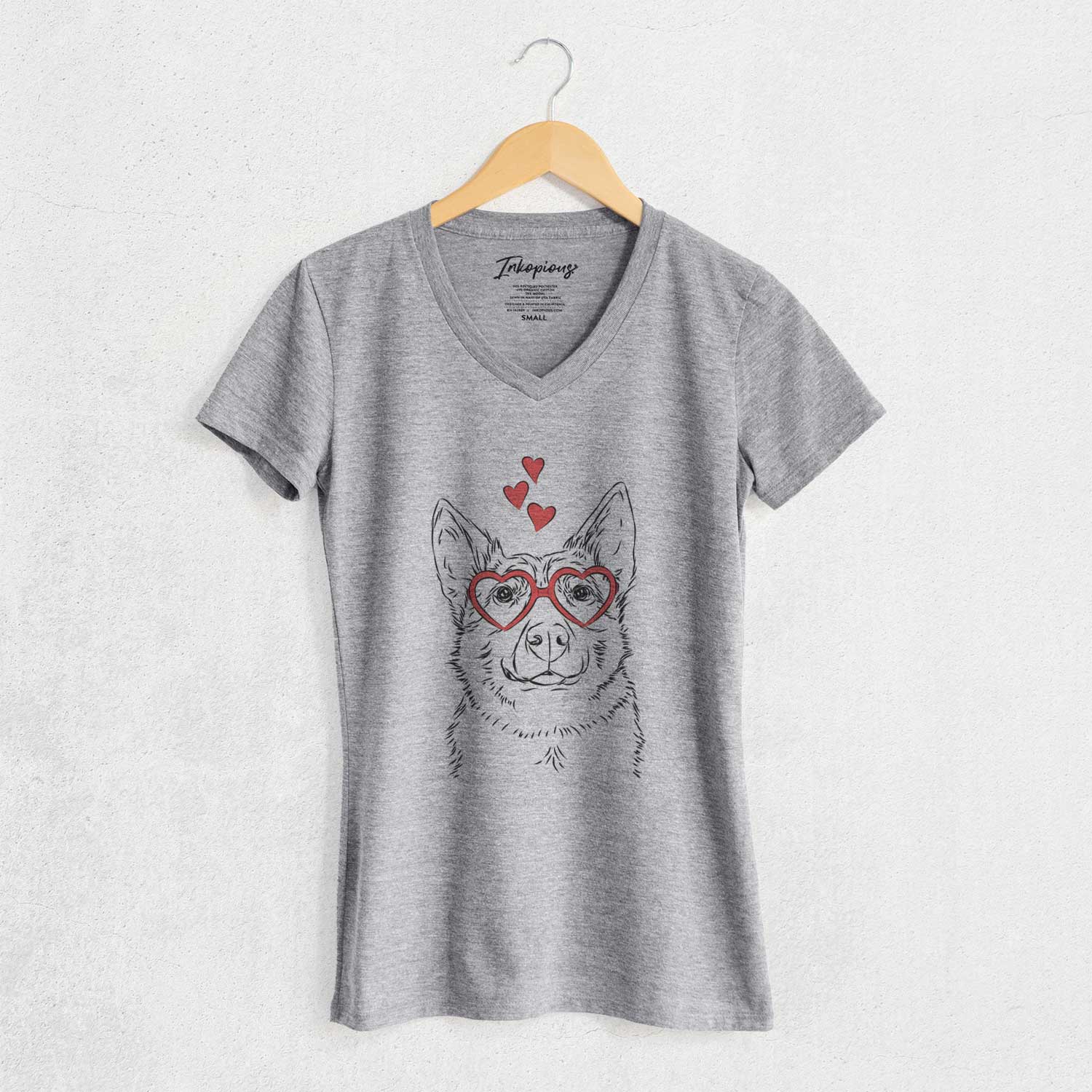 Valentine Austin the Heeler - Women's V-neck Shirt