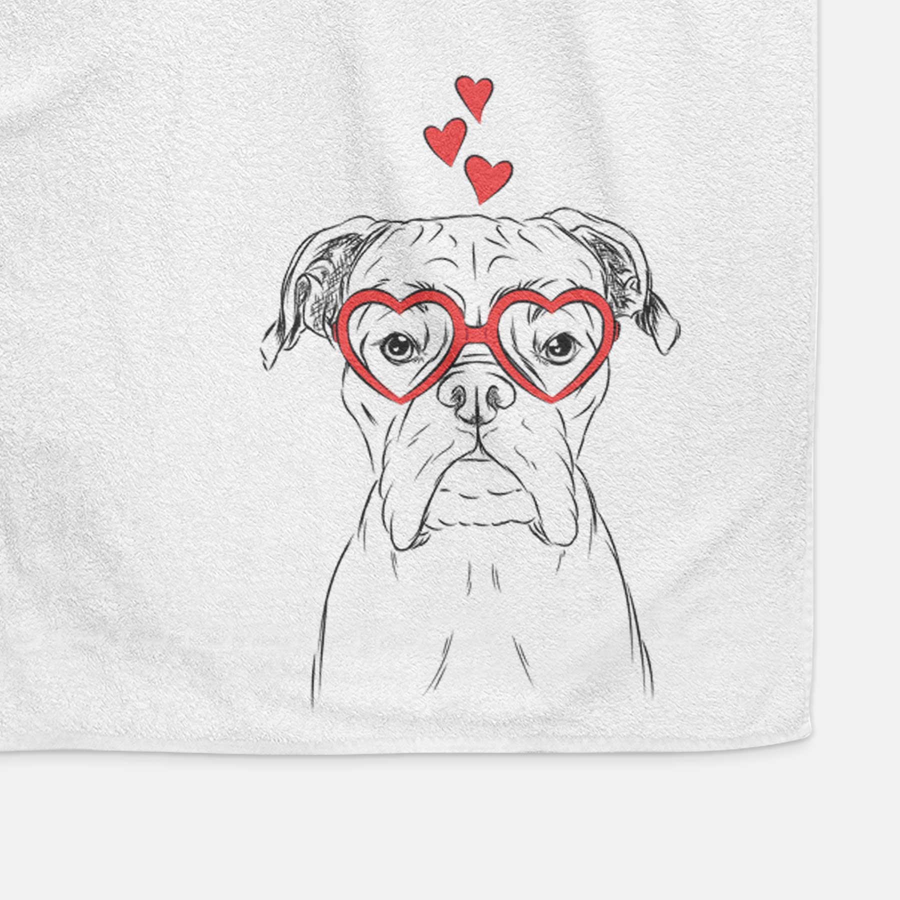 Axel the Boxer Decorative Hand Towel