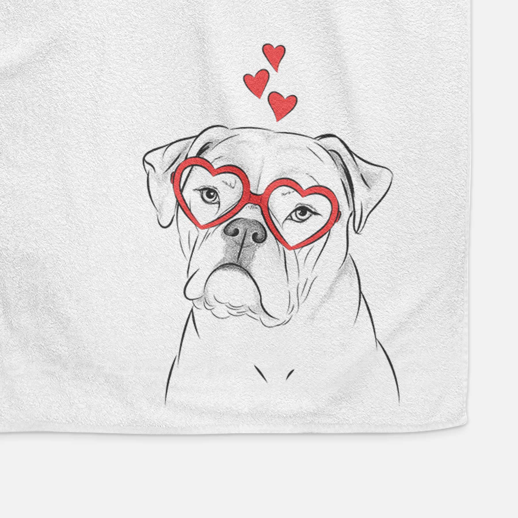 Babe the AmericanBulldog Decorative Hand Towel