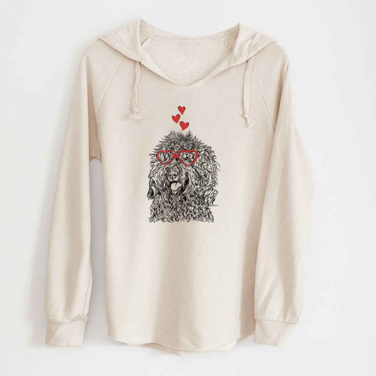 Valentine Babs the Barbet - Cali Wave Hooded Sweatshirt