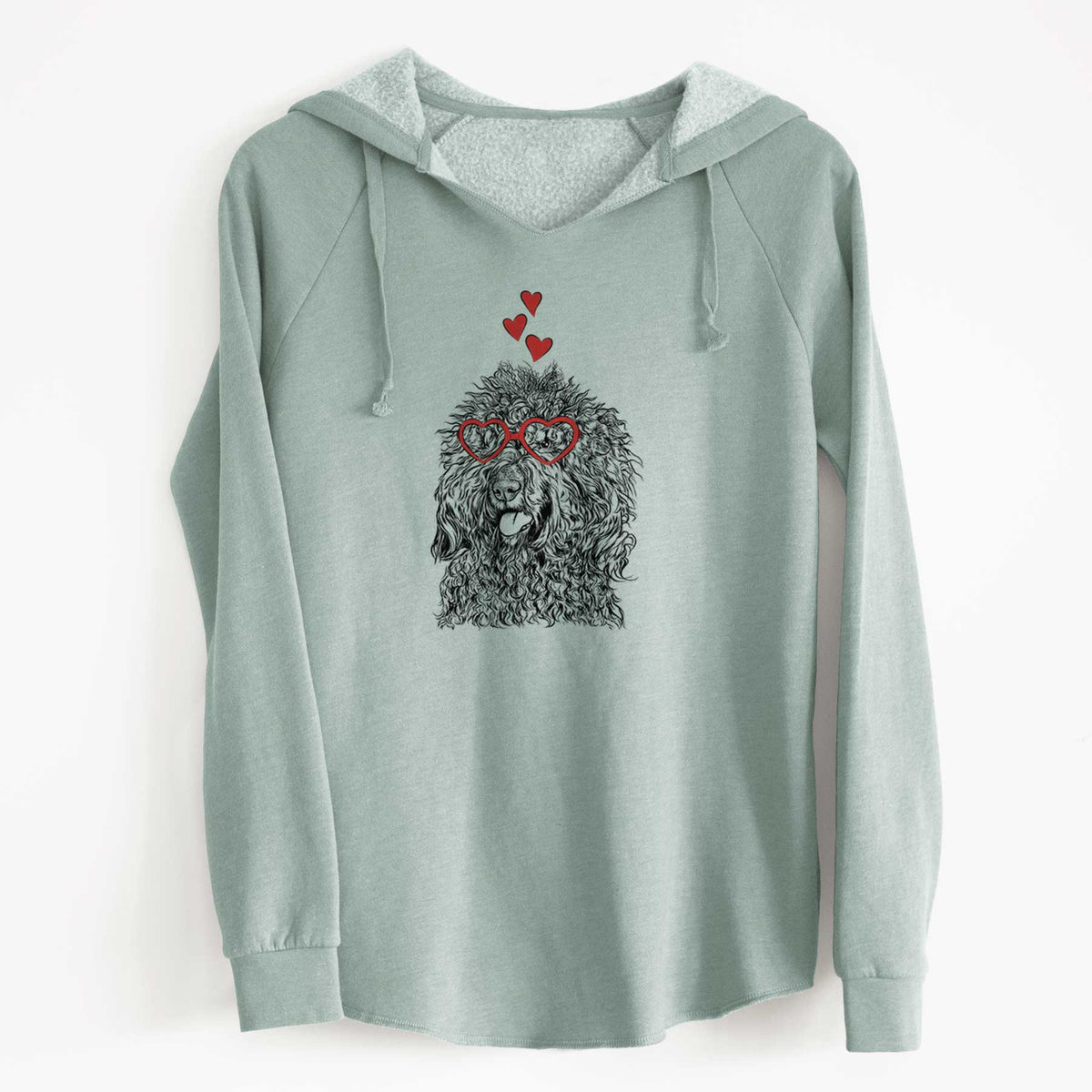 Valentine Babs the Barbet - Cali Wave Hooded Sweatshirt