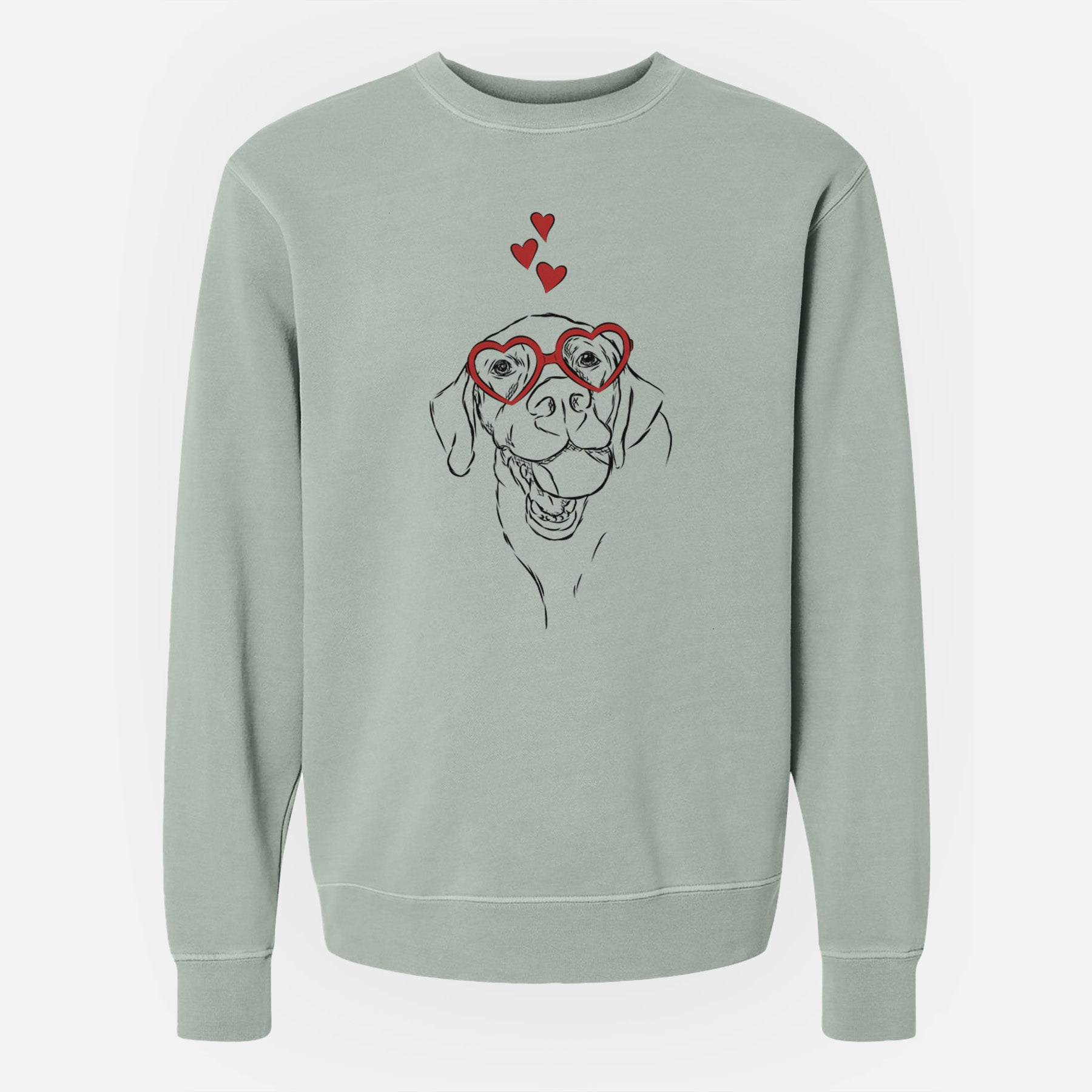 Valentine Bailey the Labrador Retriever - Unisex Pigment Dyed Crew Sweatshirt