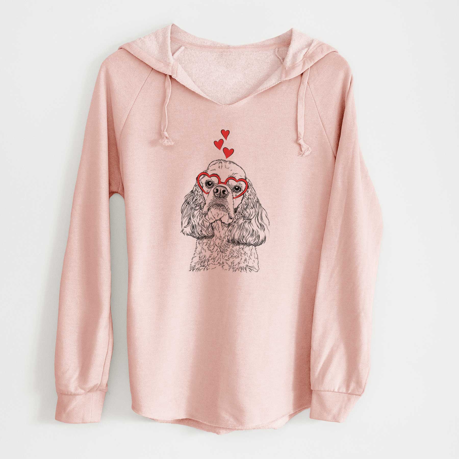 Valentine Bailey the American Cocker Spaniel - Cali Wave Hooded Sweatshirt