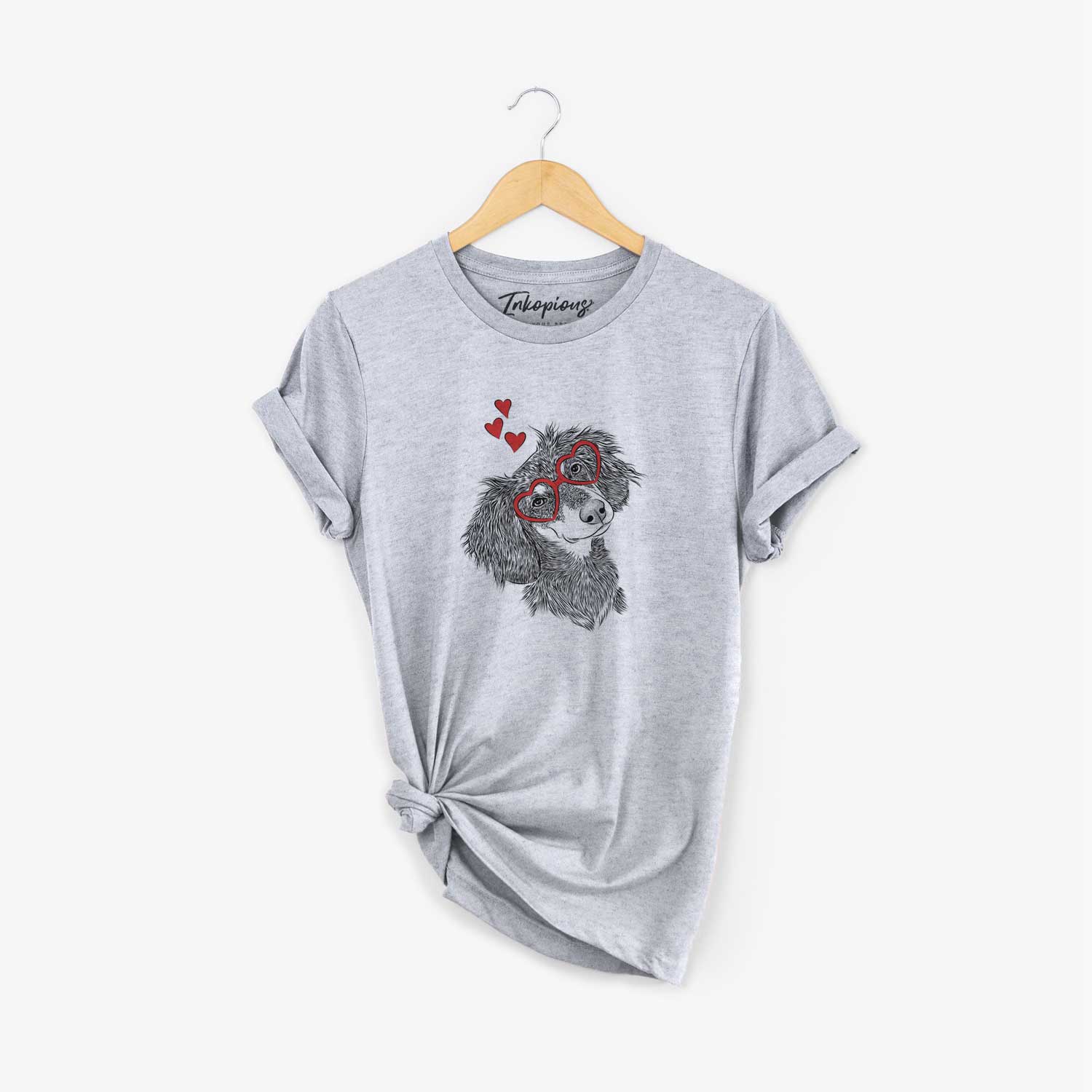 Valentine Bailey the Long Haired Dachshund - Unisex Crewneck