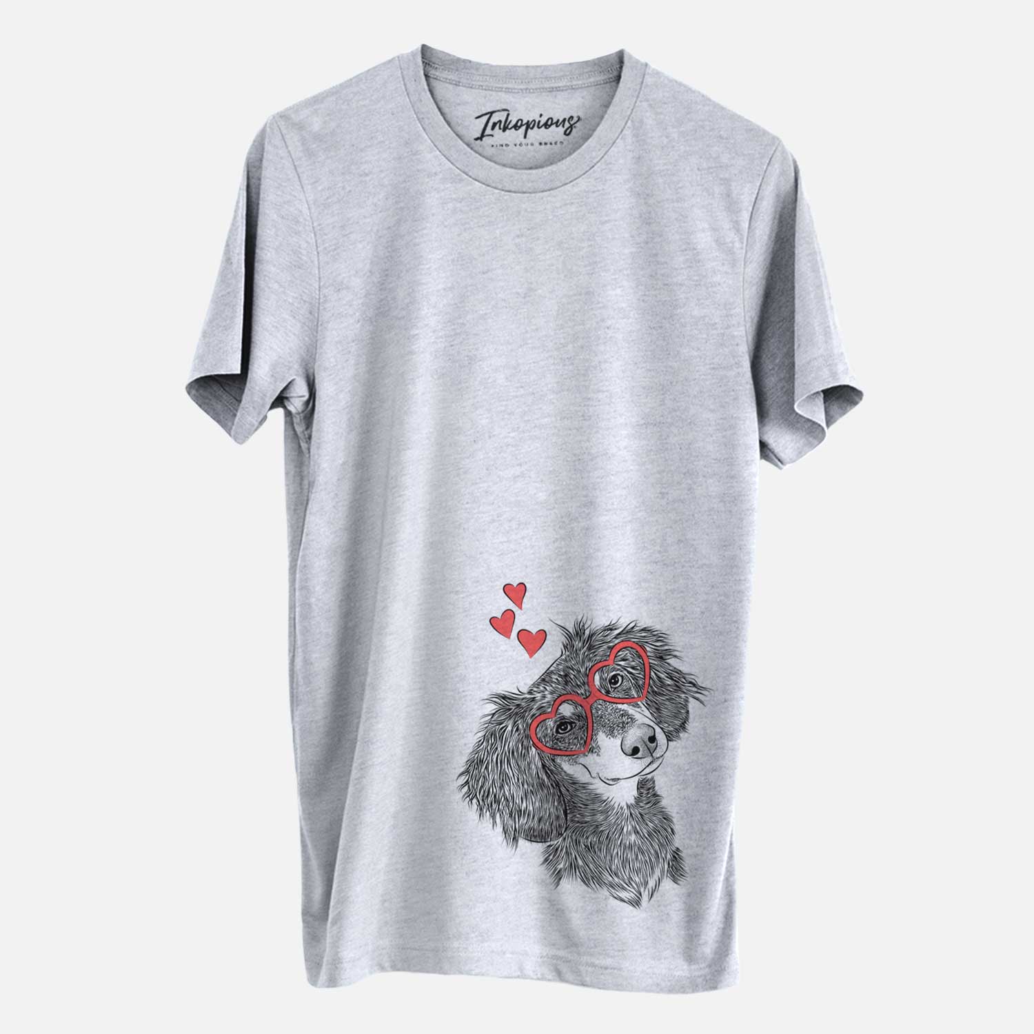 Valentine Bailey the Long Haired Dachshund - Unisex Crewneck